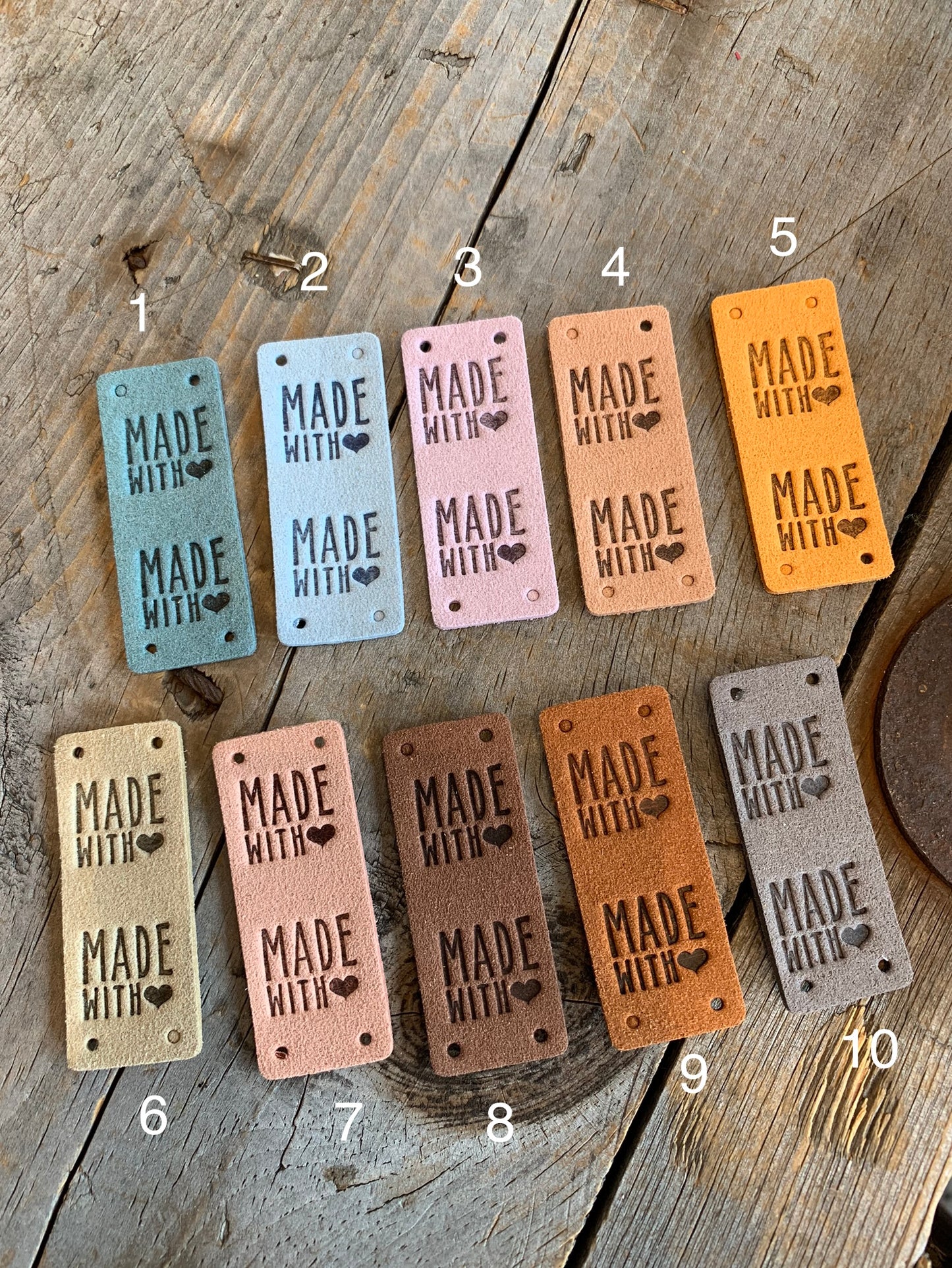 Étiquettes à projet - Made With ♥️