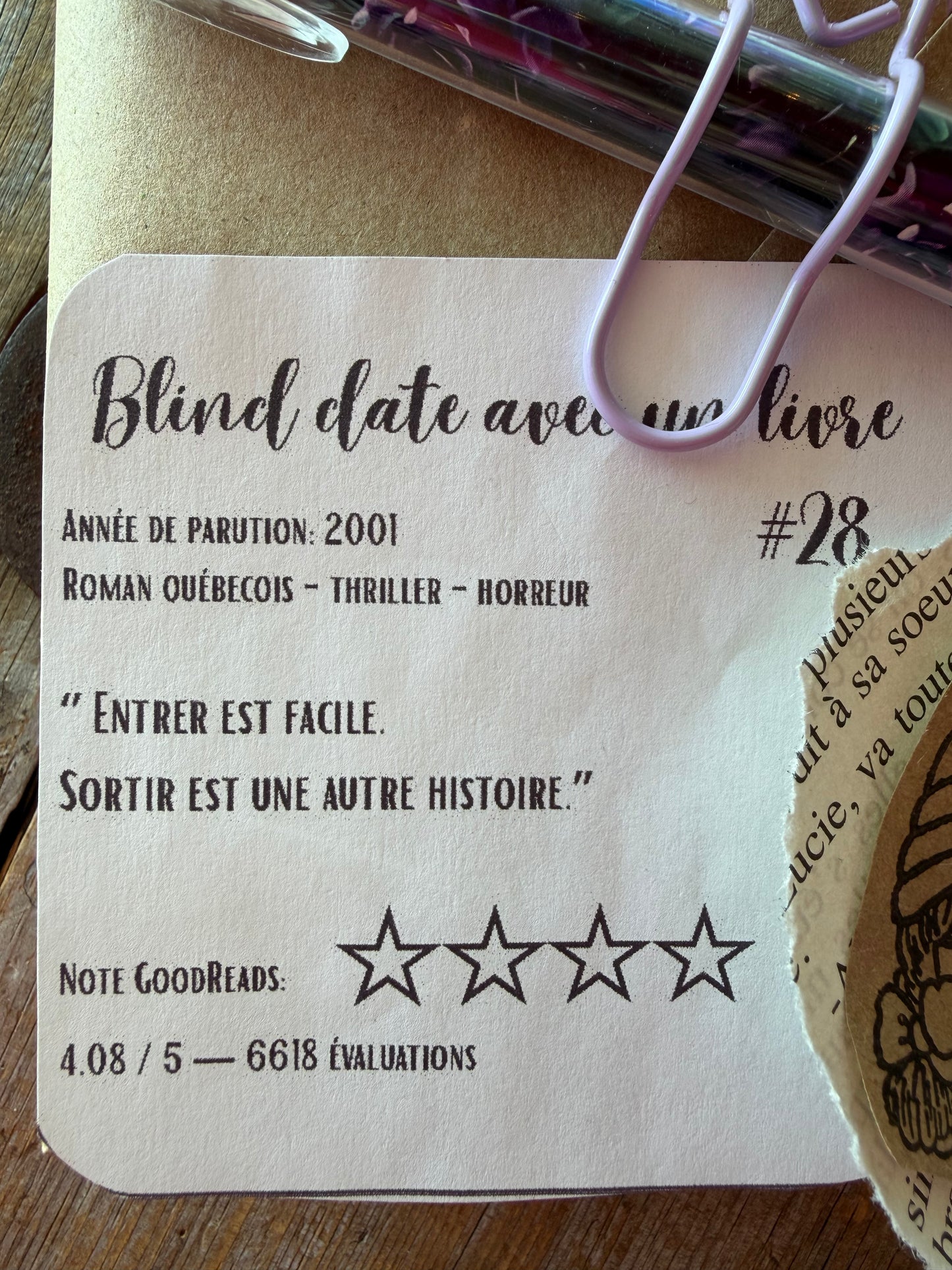 Blind date avec un Livre - #28