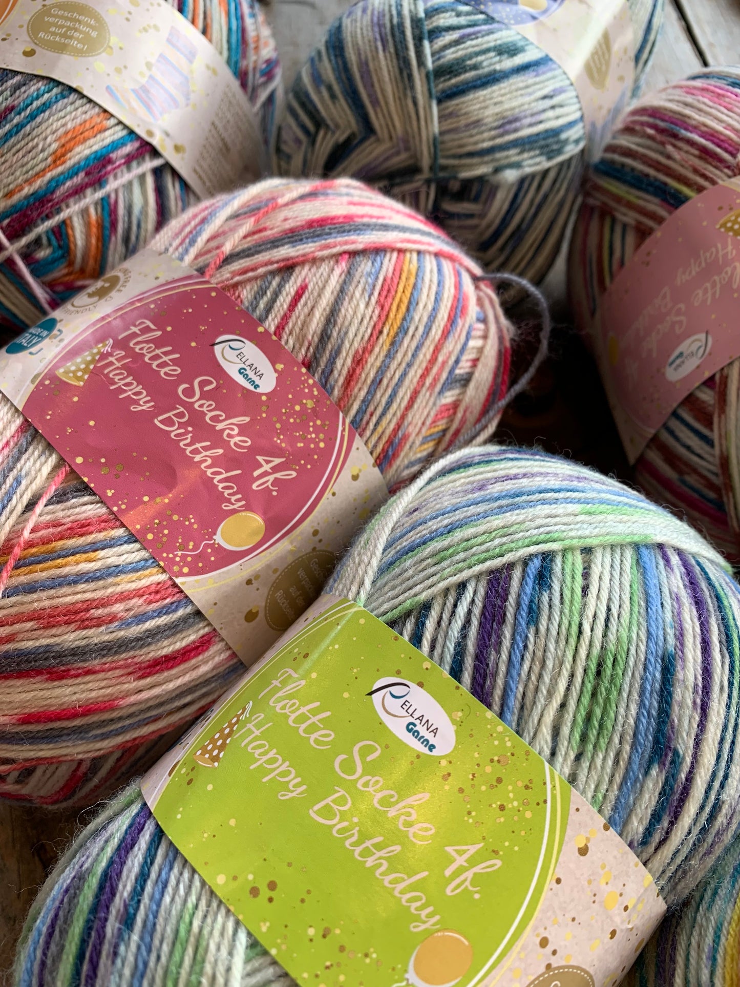 Rellana - Flotte Socke - Happy Birthday