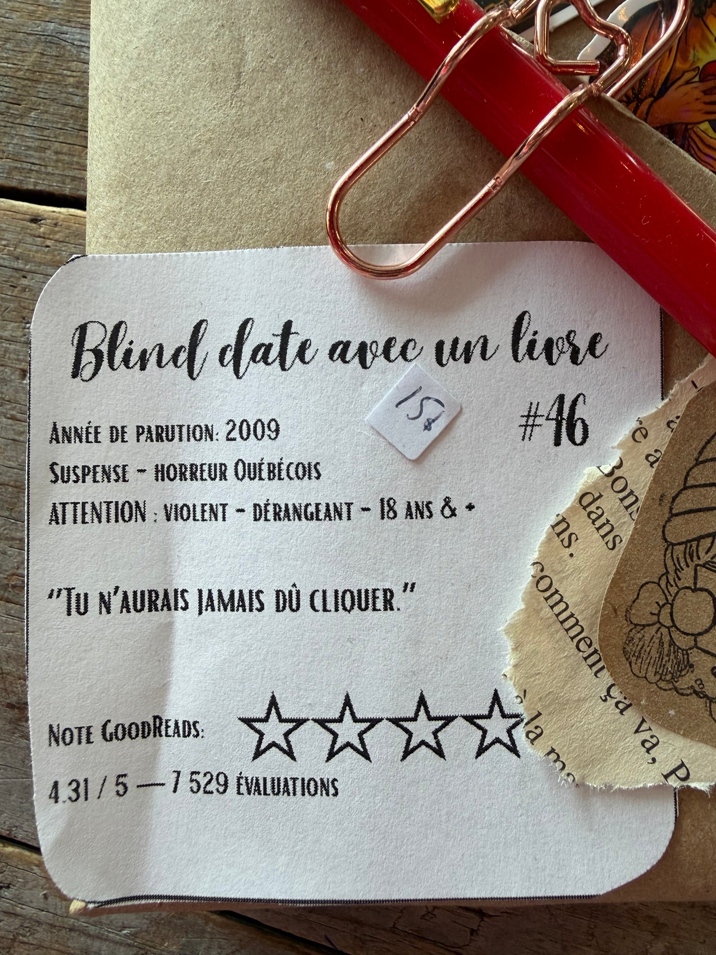 Blind date avec un Livre - #46