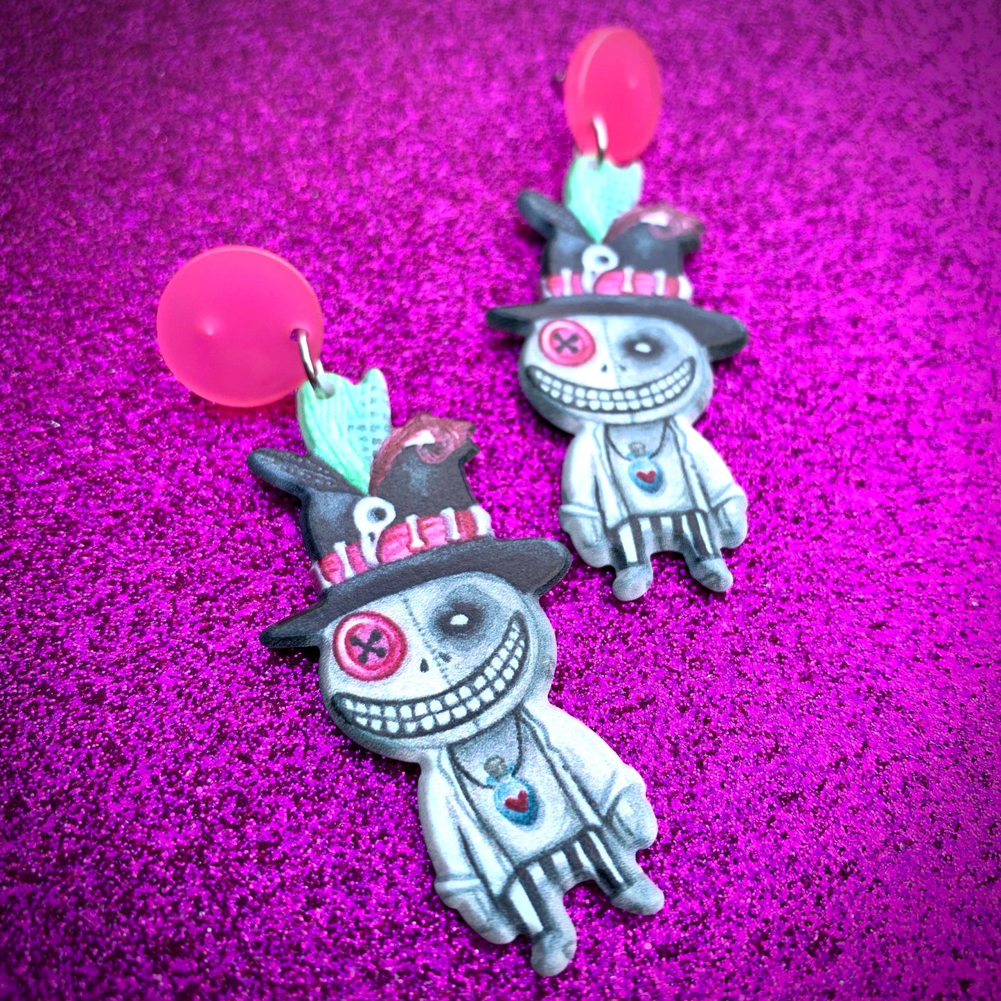 Boucles d’oreilles Monstre souriant