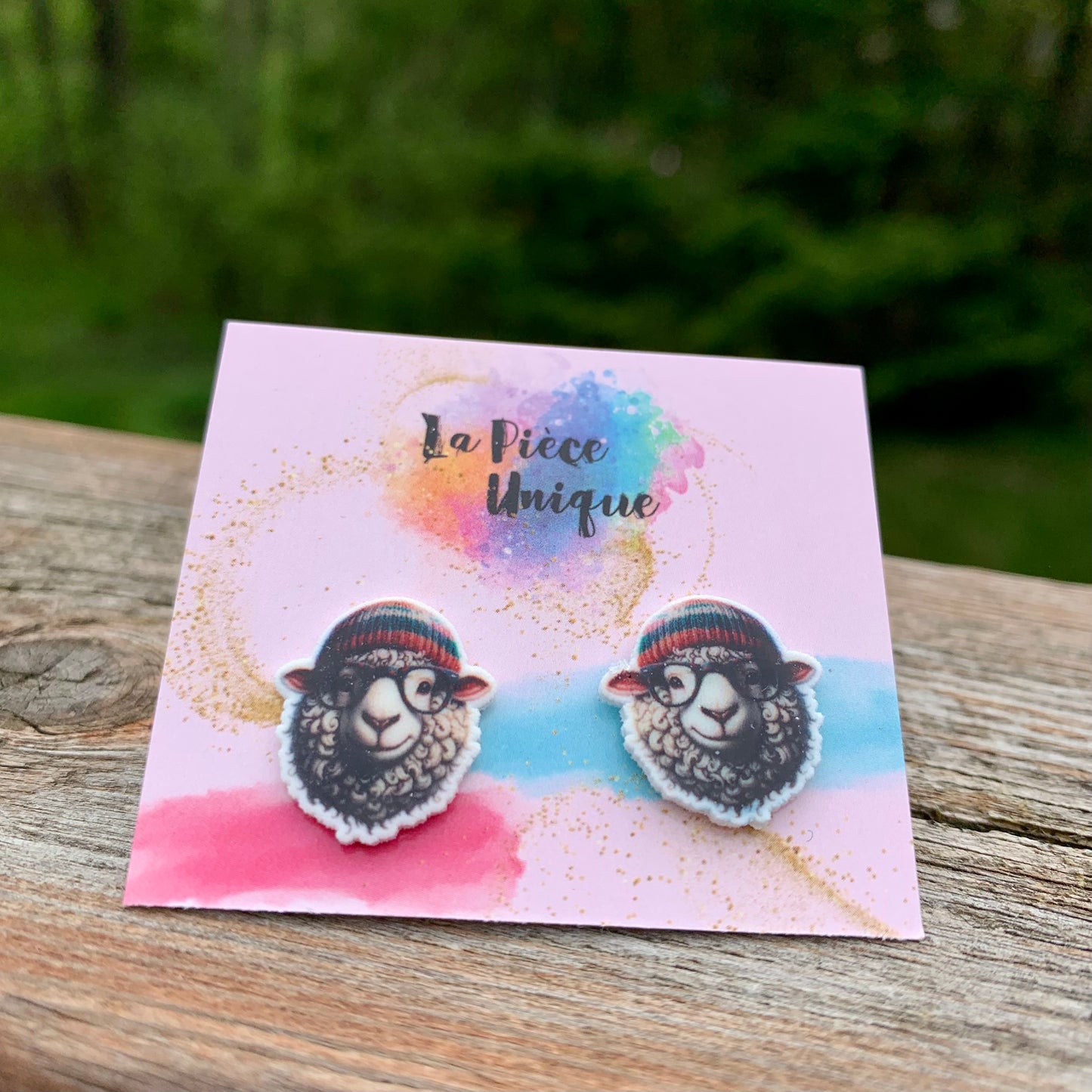 Boucles d’oreilles - Léon le Mouton - par La Pièce Unique