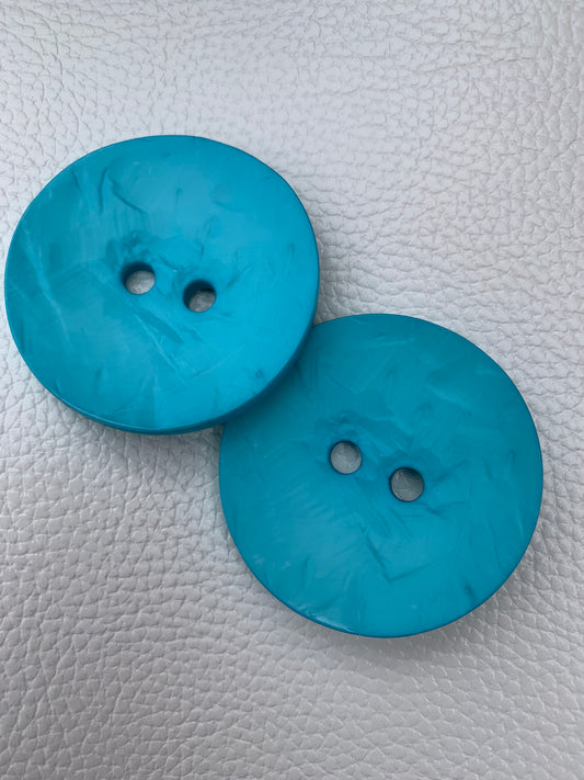 LIQUIDATION - Gros bouton bleu - 4.5cm