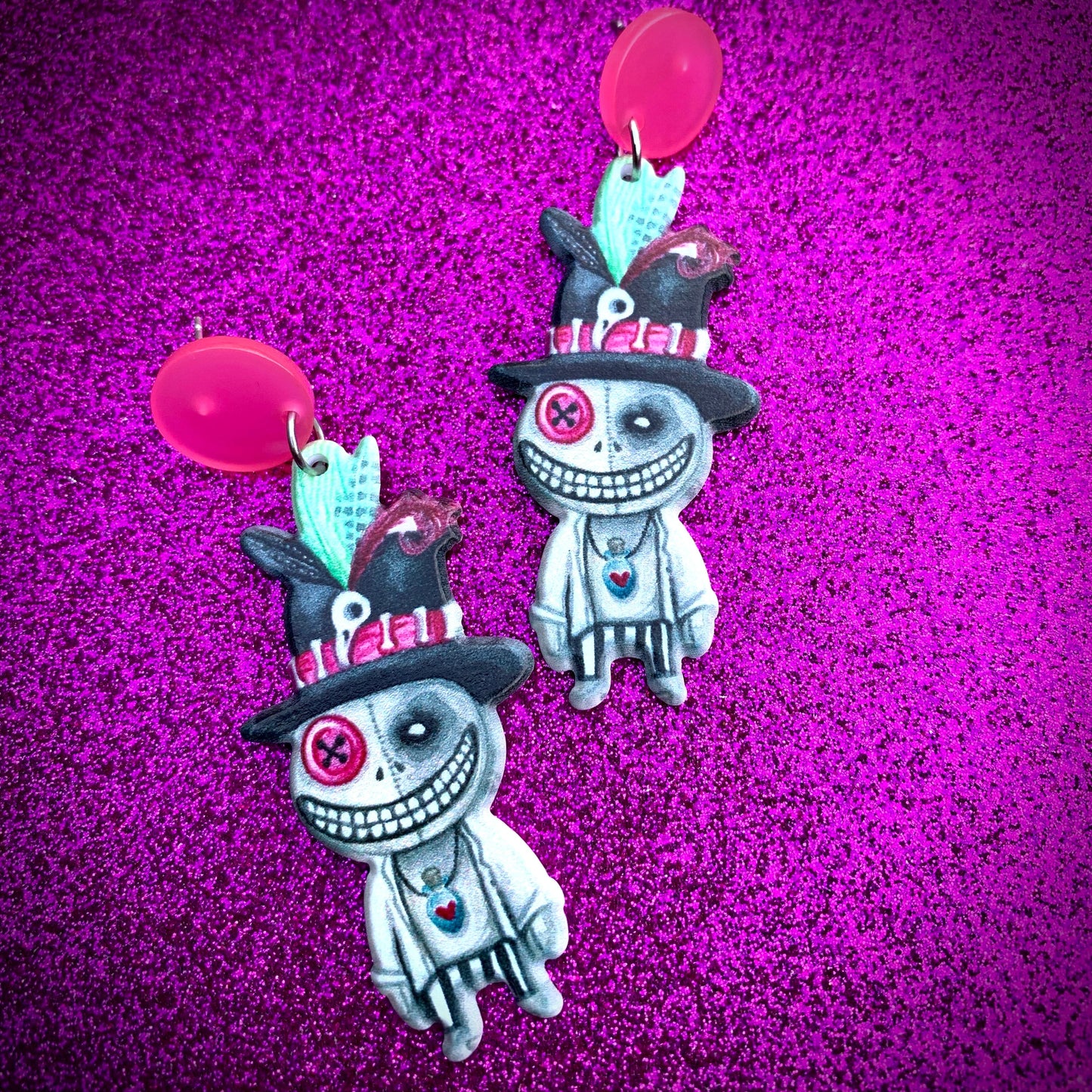 Boucles d’oreilles Monstre souriant