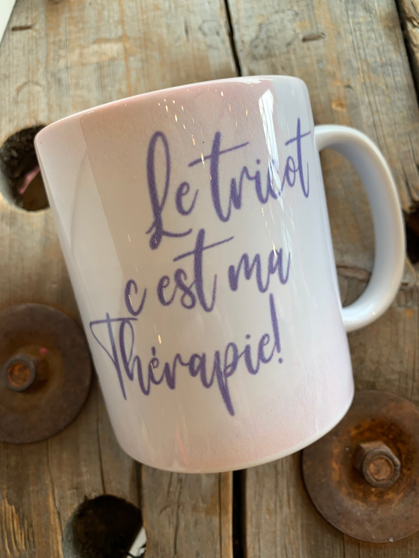 💲 LIQUIDATION 💲 Tasse Lama ‘le tricot c’est ma thérapie’