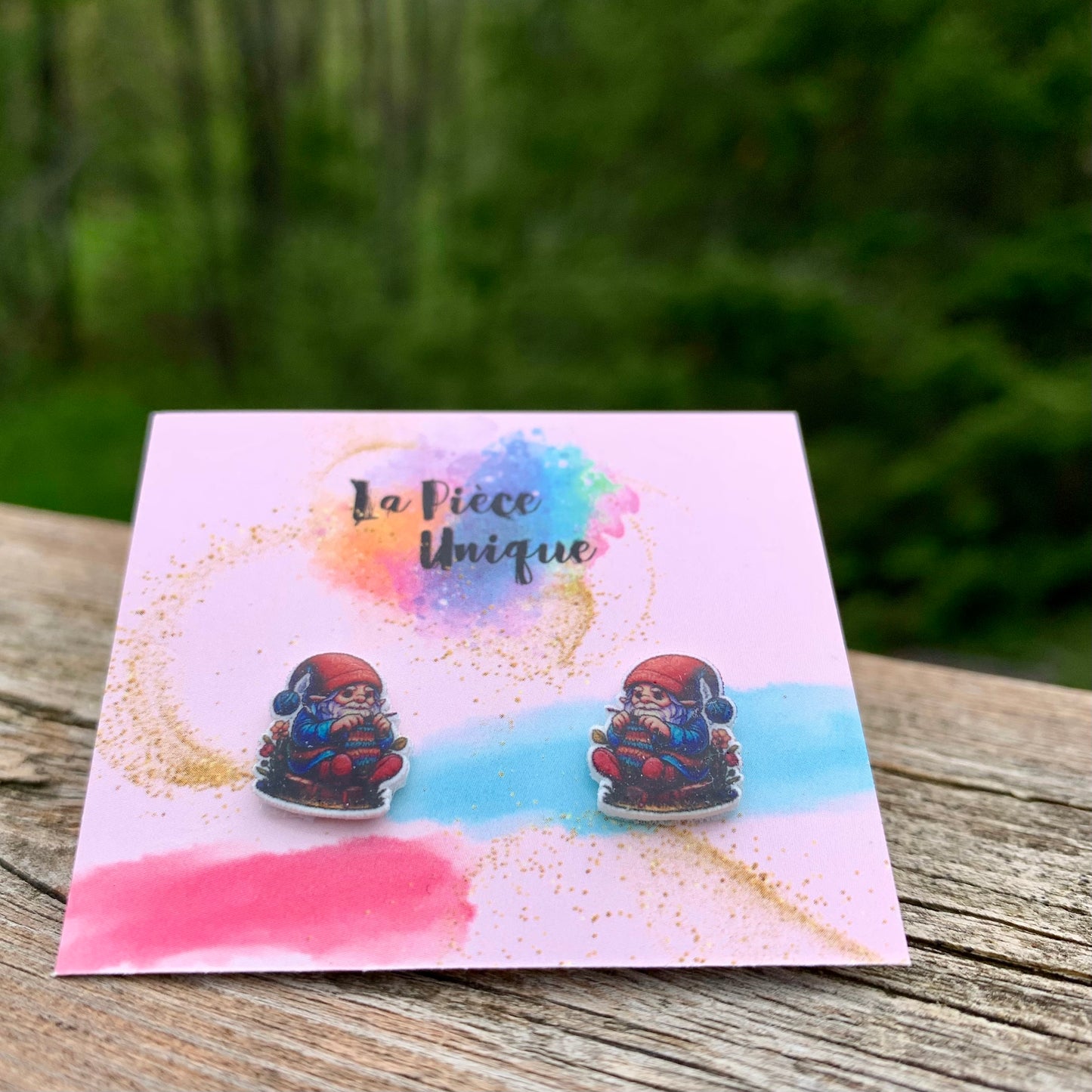 Boucles d’oreilles - Tricote avec Garnotte - par La Pièce Unique