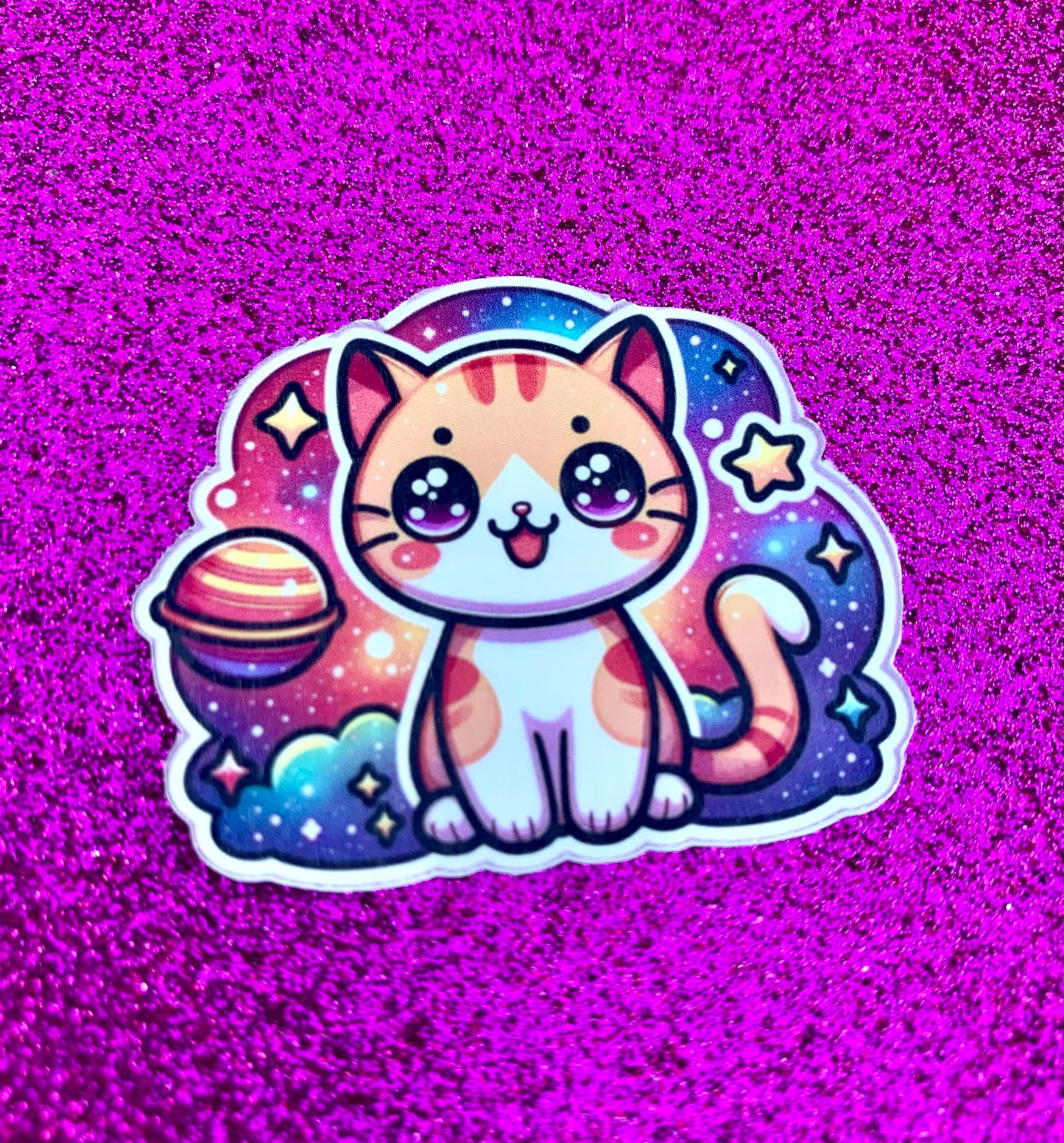 Autocollant - Ronron le chaton - par La Pièce Unique (Élya)