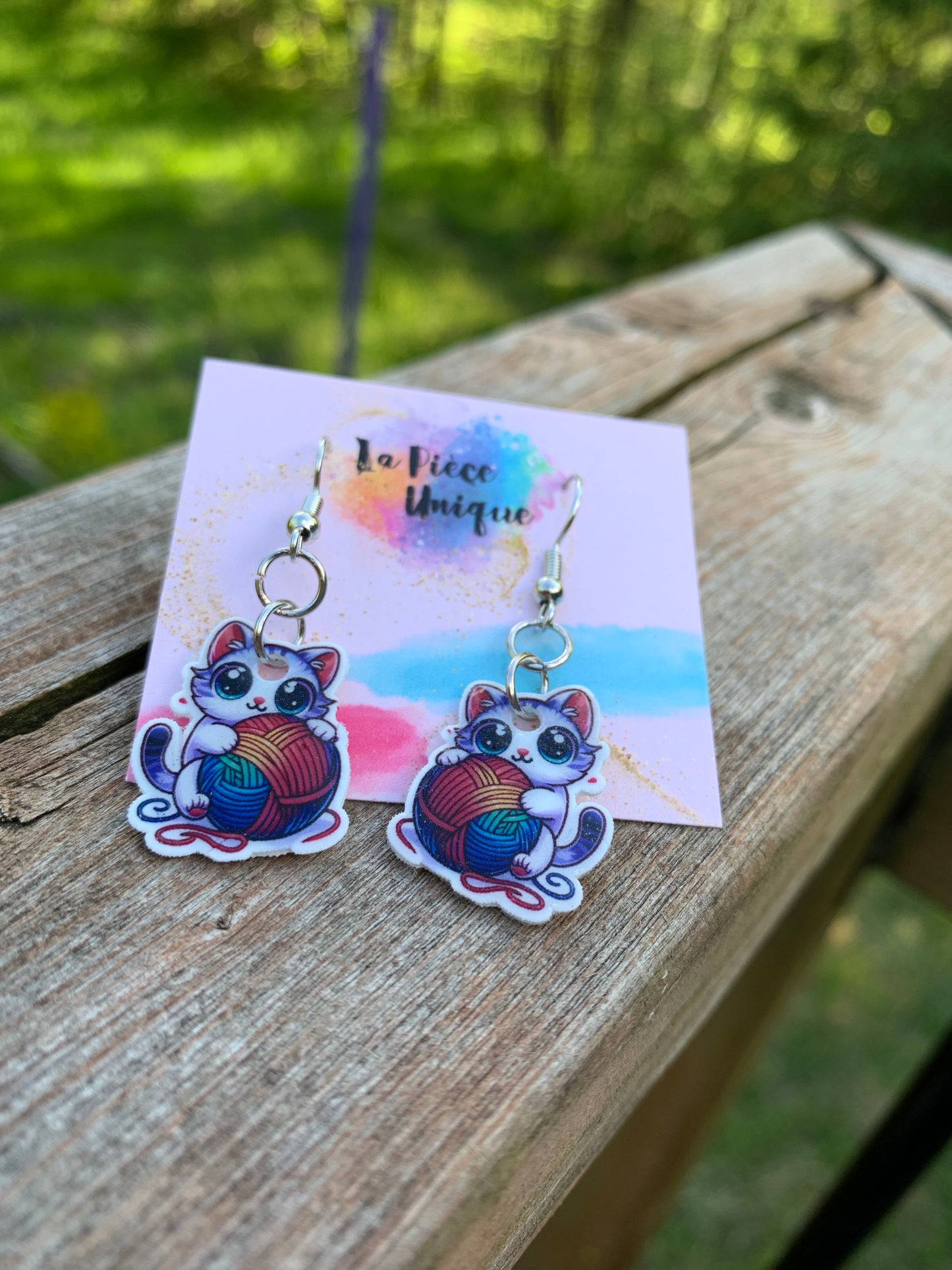 Boucles d’oreilles - Pistache la tache - par La Pièce Unique
