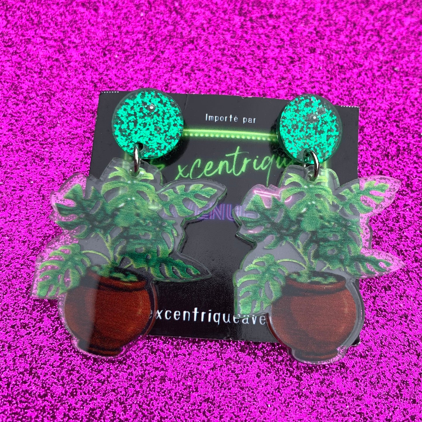 Boucles d’oreilles plantes