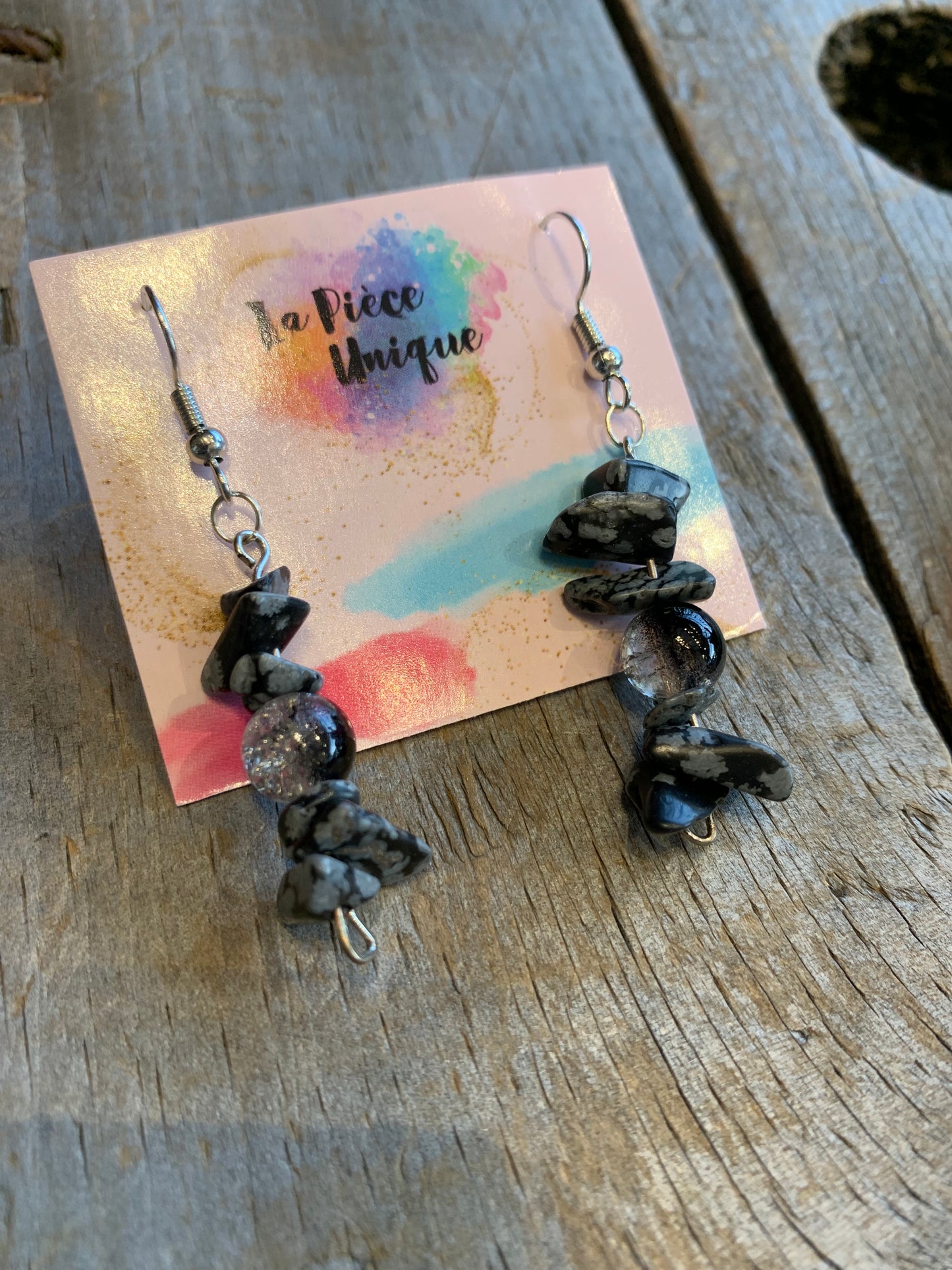 Boucles d’oreilles en perles - Longues (4,5cm & +) par La Pièce Unique