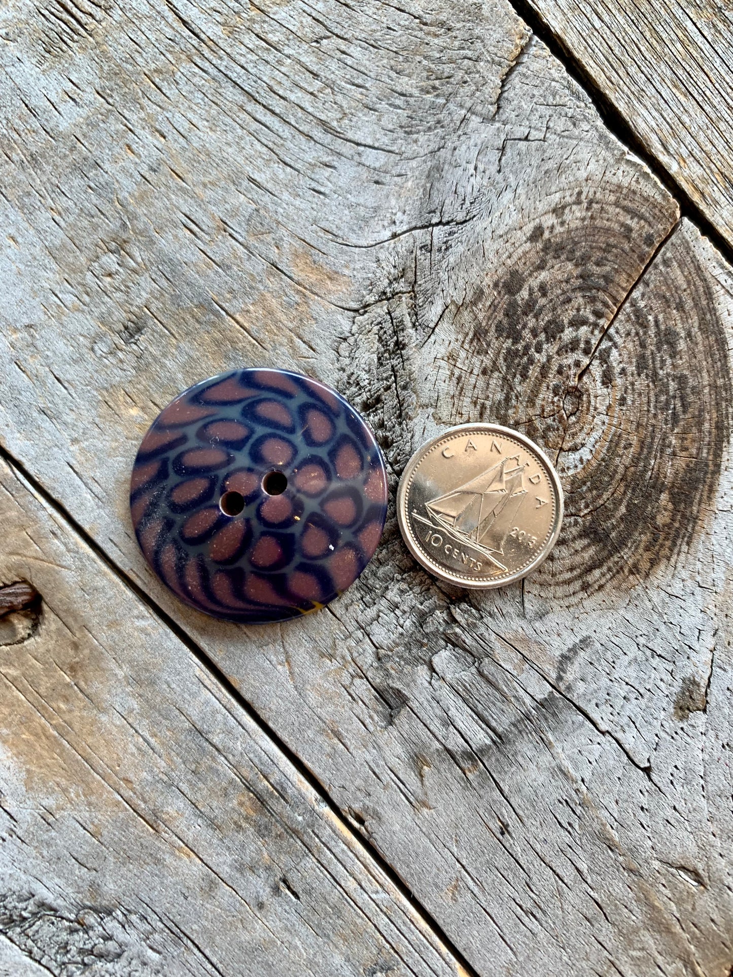 💲 LIQUIDATION 💲 Boutons à motifs mauves 3cm / purple print buttons 1 1/8"