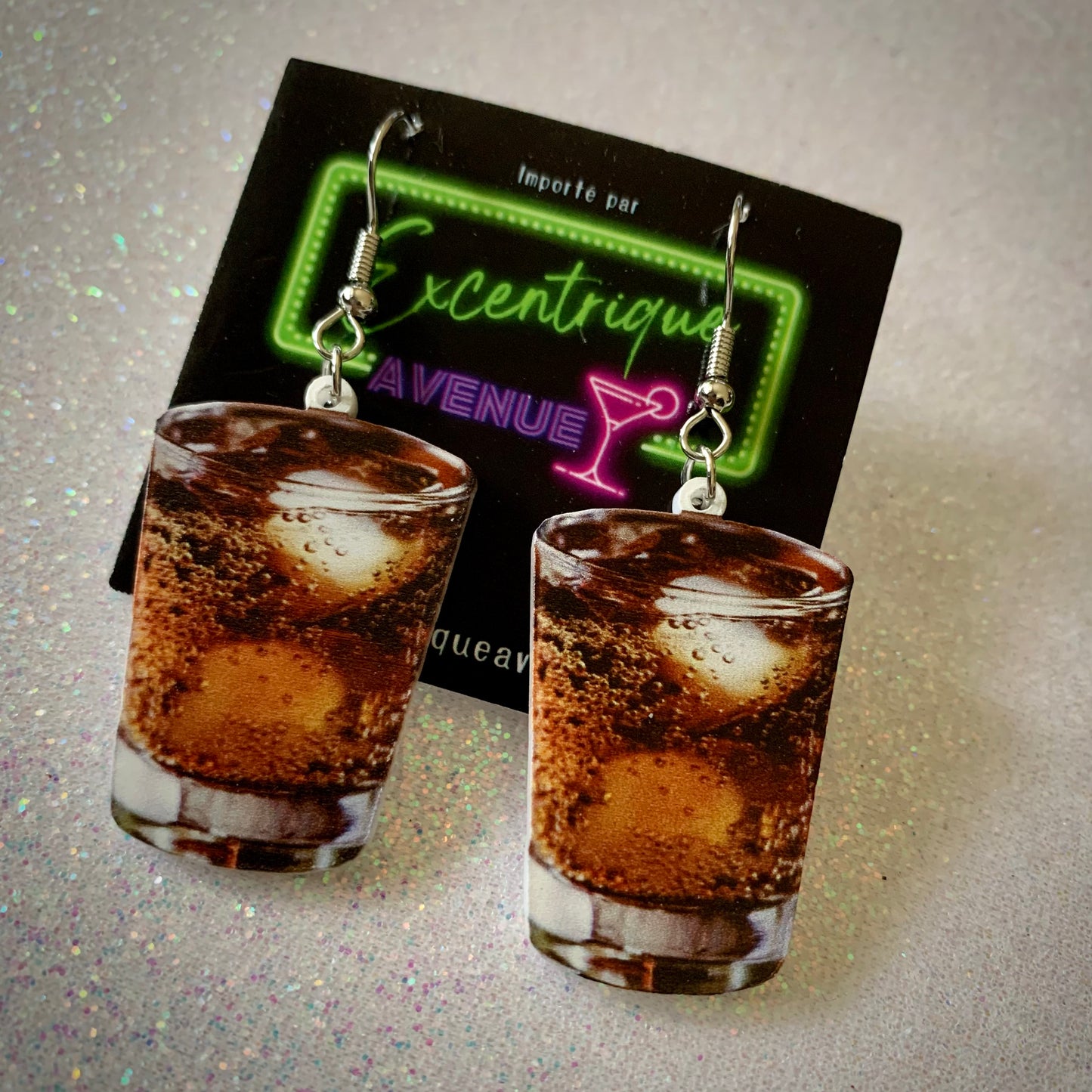 Boucles d’oreilles Verre de liqueur