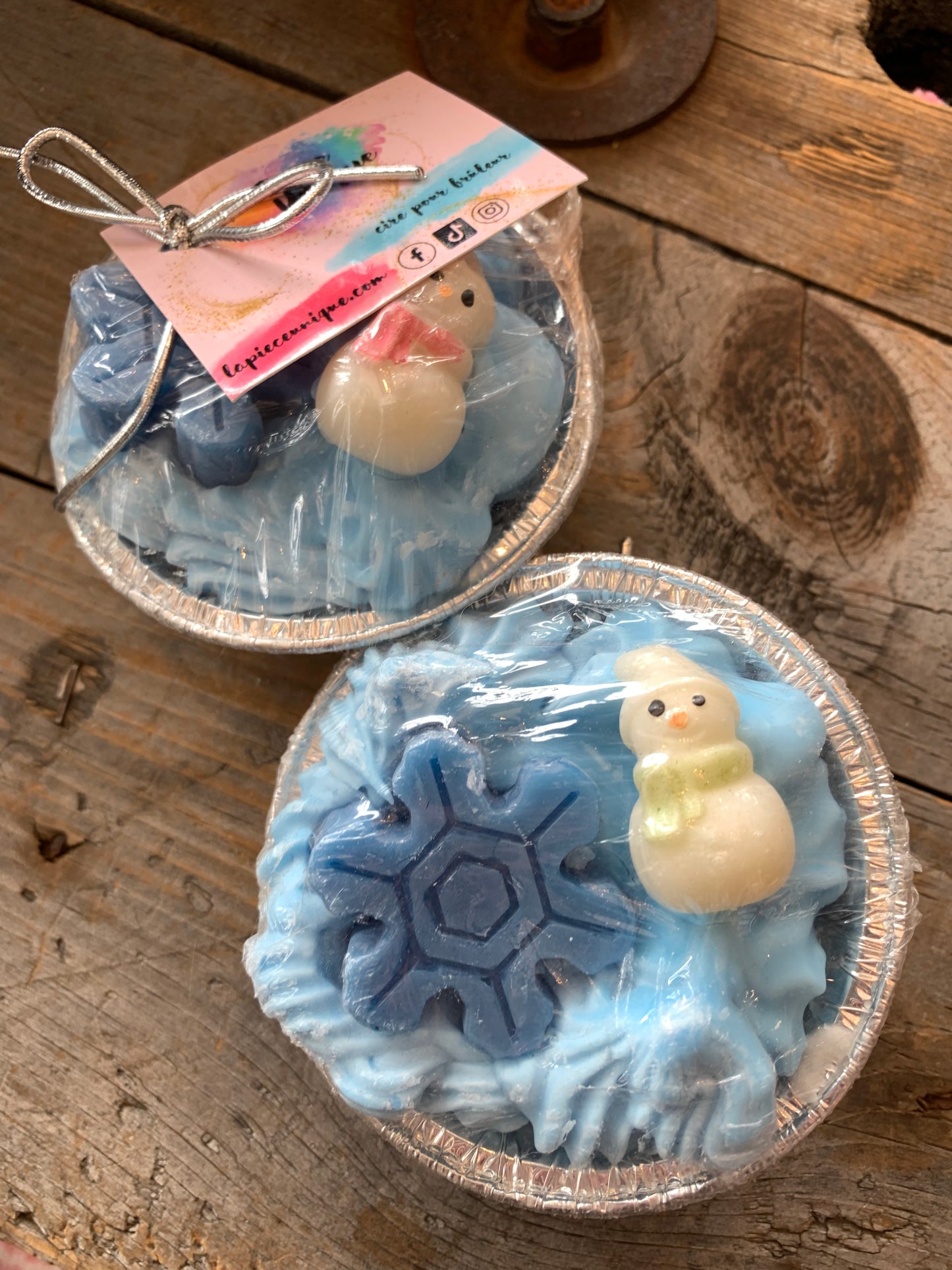 LIQUIDATION - Fondants de cire de soya - Tartelette et boules de Noël
