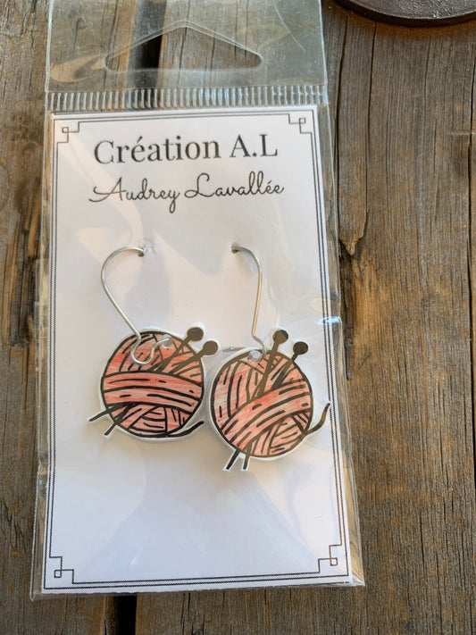 Boucles d’oreilles par Création A.L