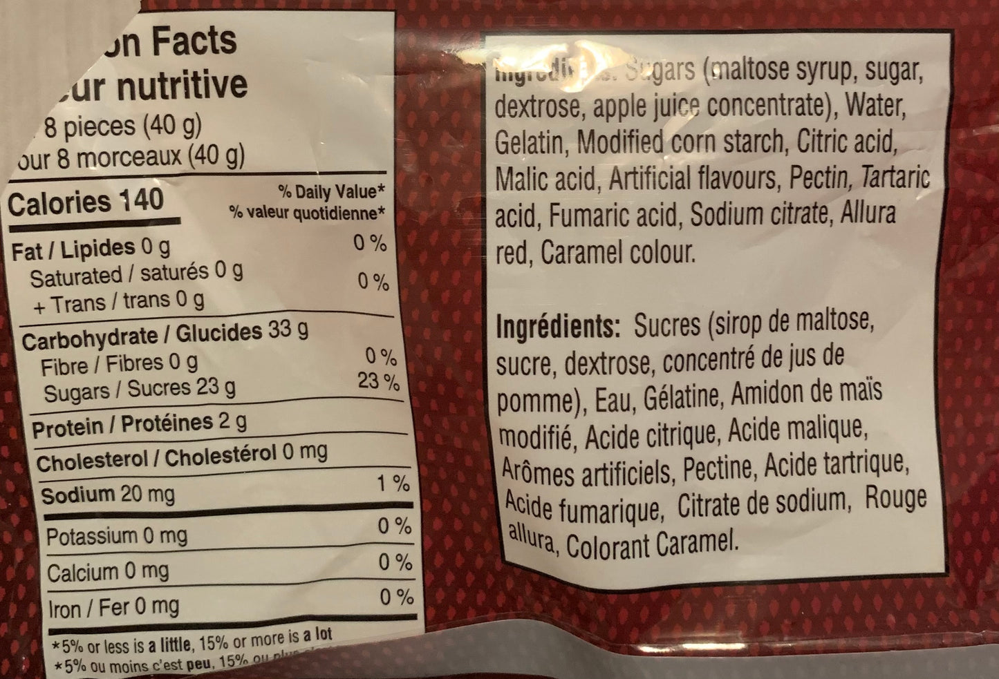 Cocas à la cerise surettes - 150 gr