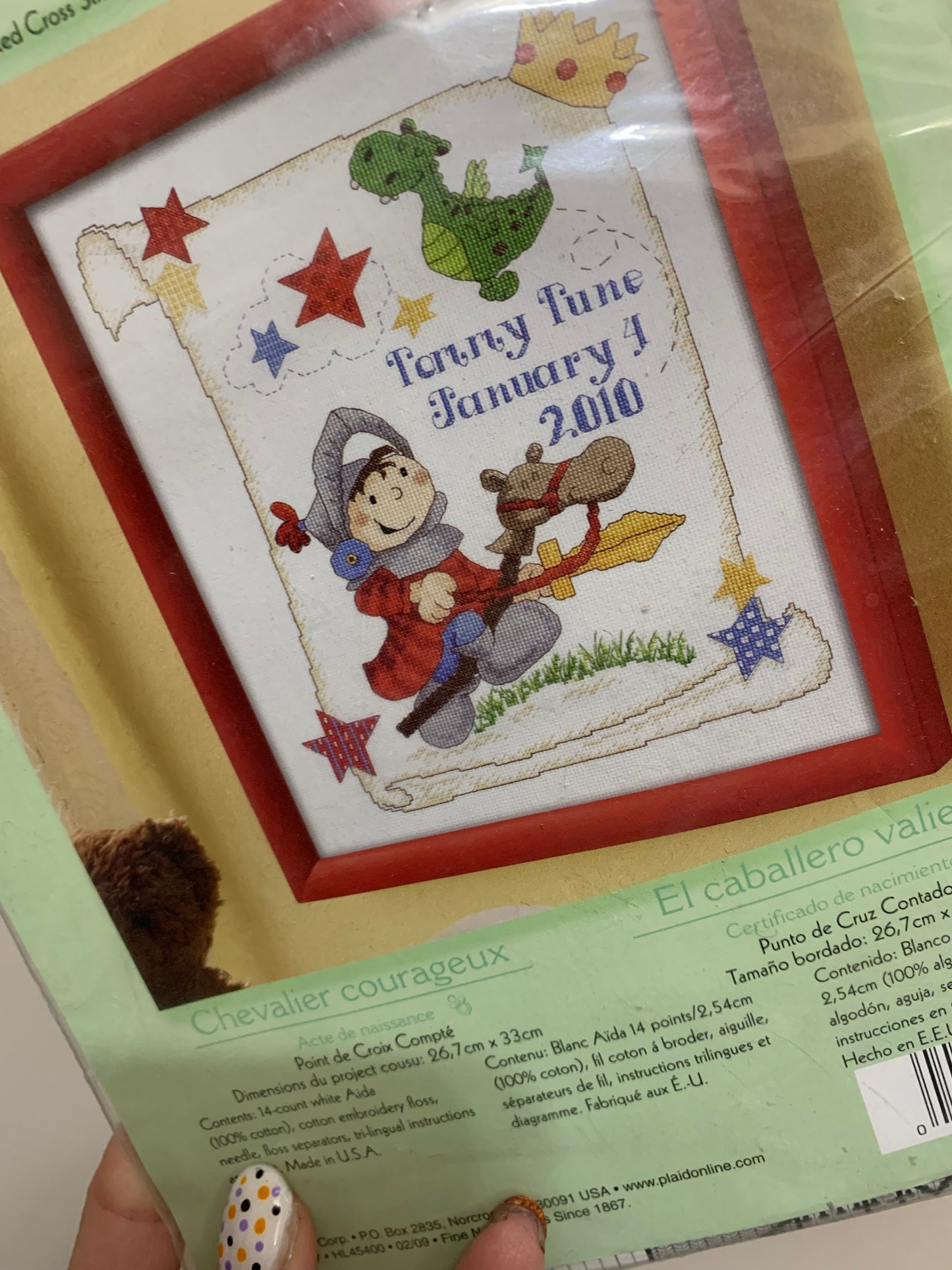 LIQUIDATION- Point de croix compté Chevalier Courageux