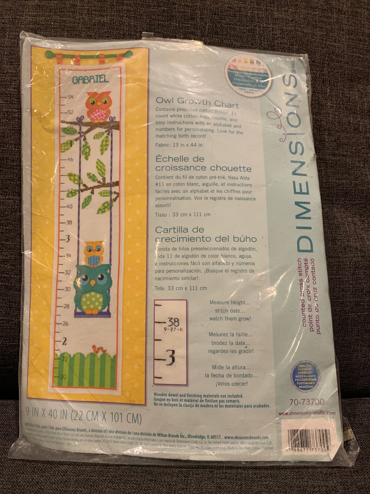 LIQUIDATION- Point de croix compté Échelle de croissance Hiboux