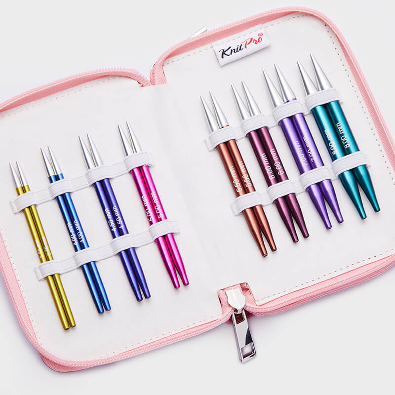 Knit Pro - ZING ensemble d'aiguilles circulaires interchangeables - Deluxe