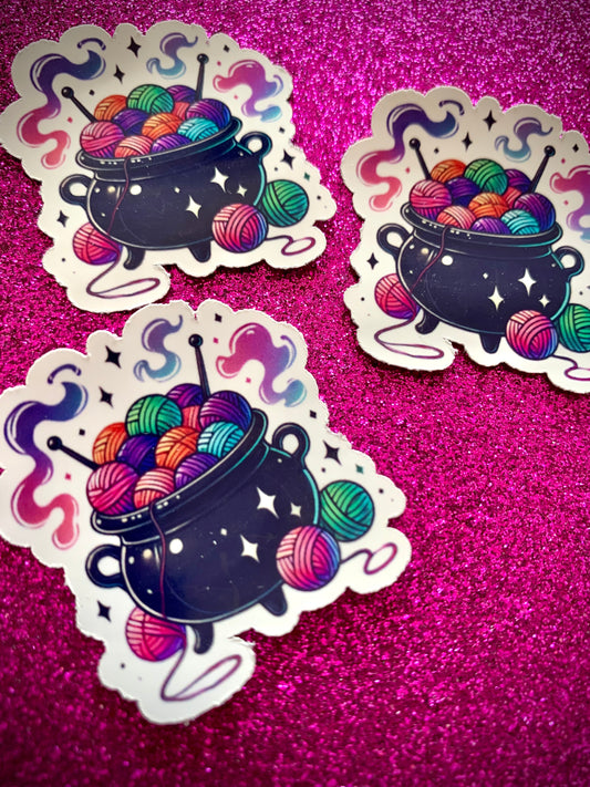 Autocollant - Chaudron Magique - par La Pièce Unique (Élya)