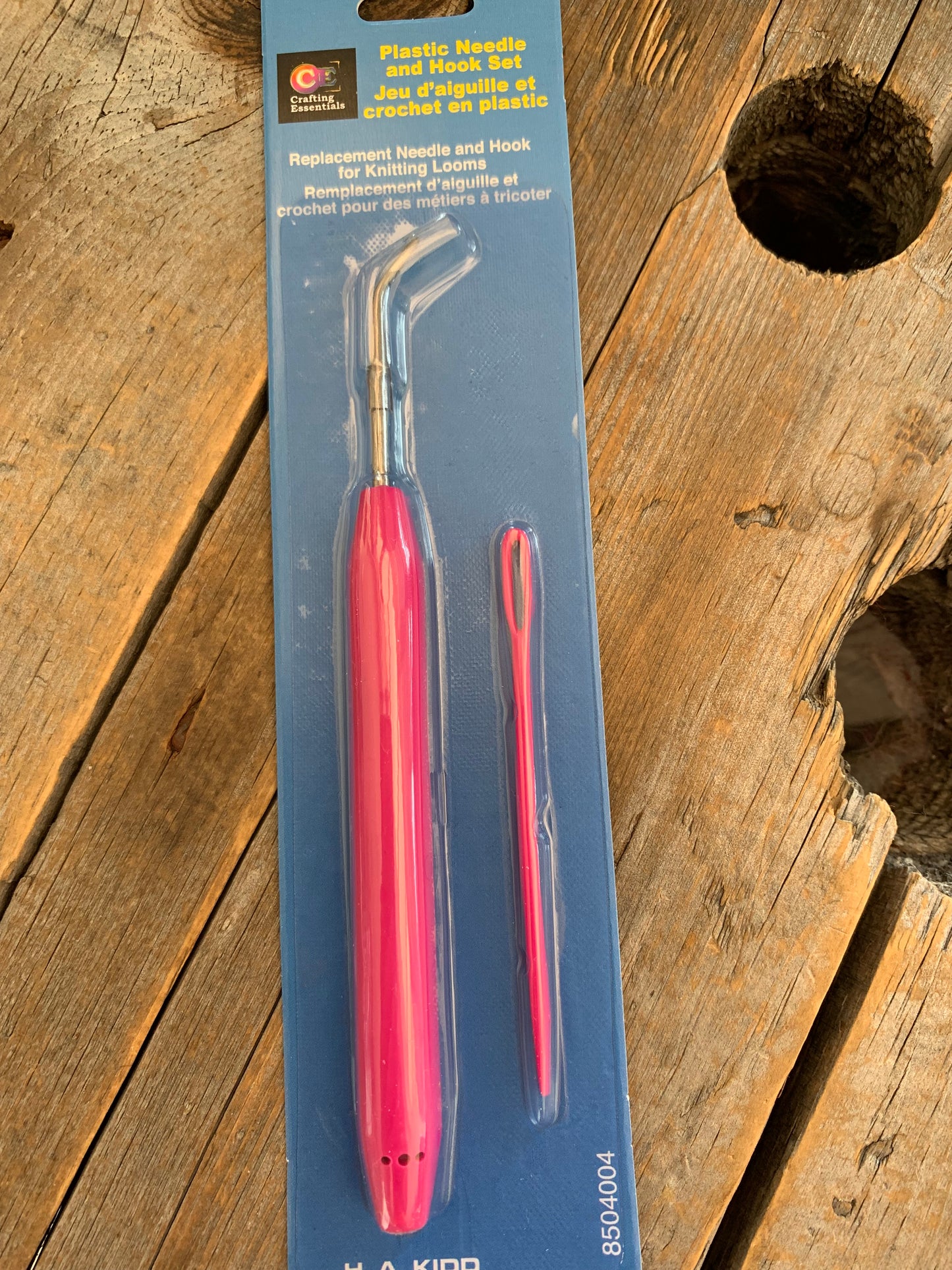 Crochet pour tricotin & aiguille