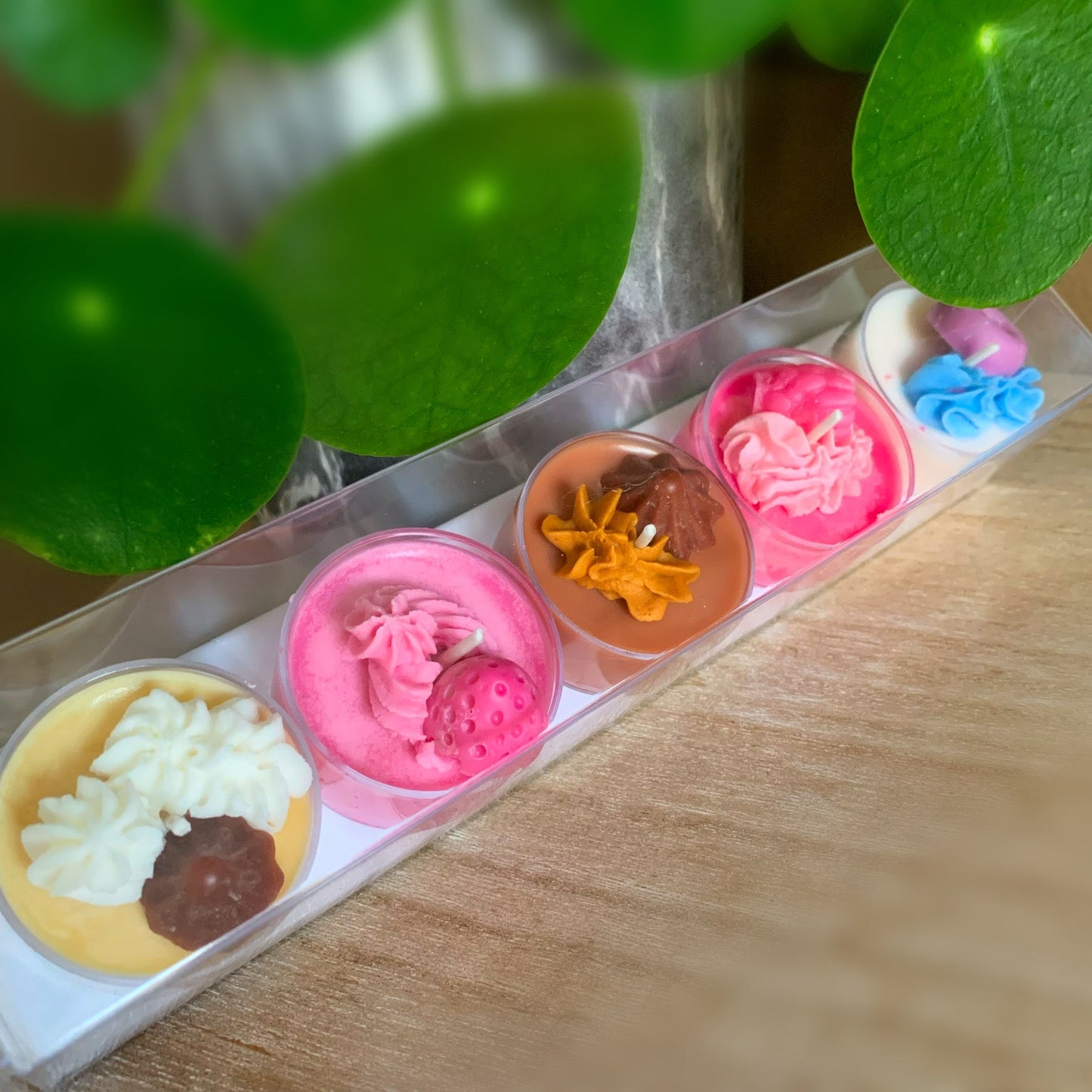 Paquets de 5 Tealights - 100% soya - Emballages MIXTES
