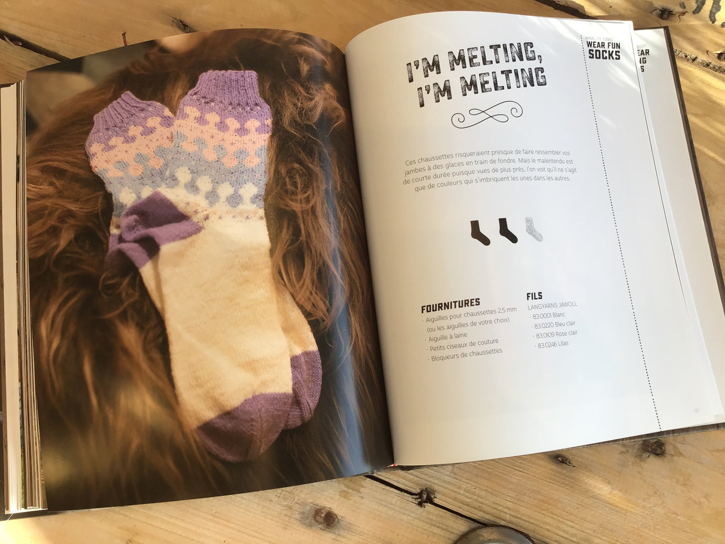 Livre FRANÇAIS - Tricoter des chaussettes, c’est super chouette!