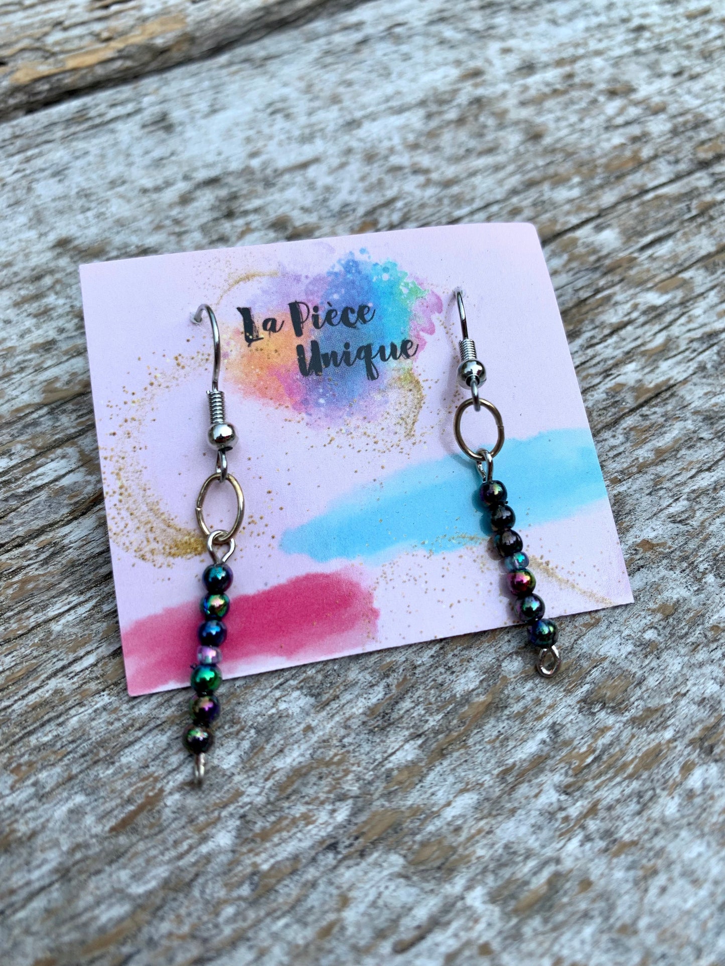 Boucles d’oreilles en perles - Moyennes ( +/- 3cm ) par La Pièce Unique