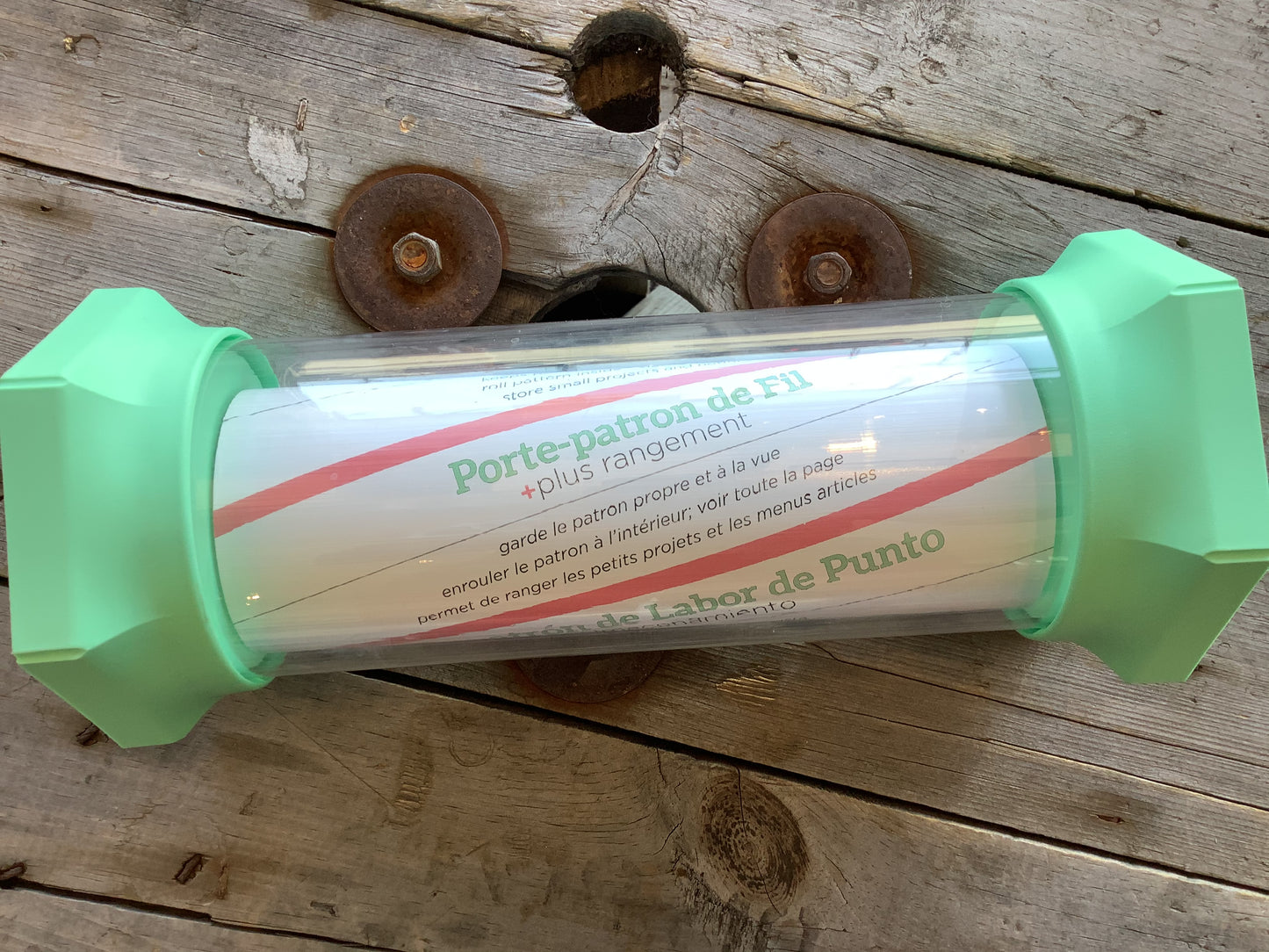 Support à patron et rangement en ‘tube’ pour patron + projet