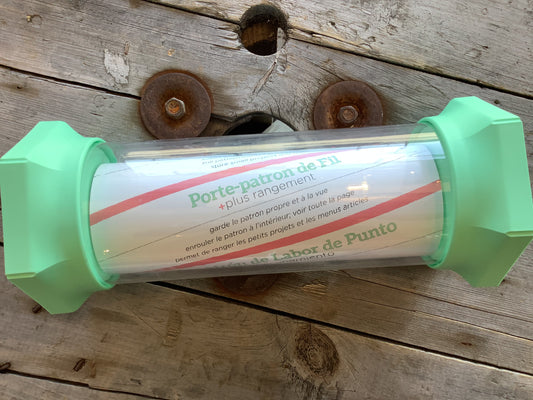 Support à patron et rangement en ‘tube’ pour patron + projet