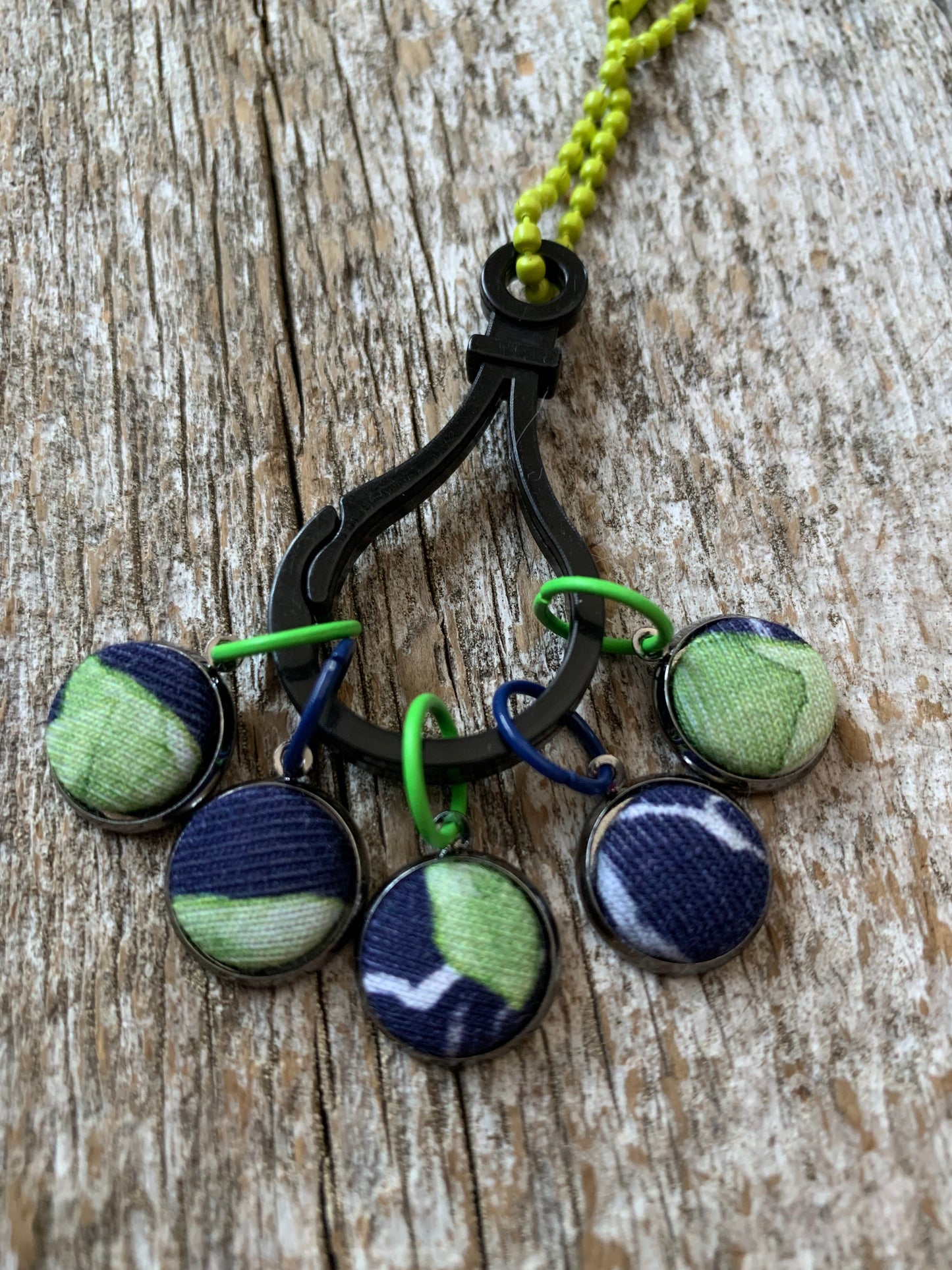 Ensemble de 5 marqueurs de mailles en tissu - La Pièce Unique