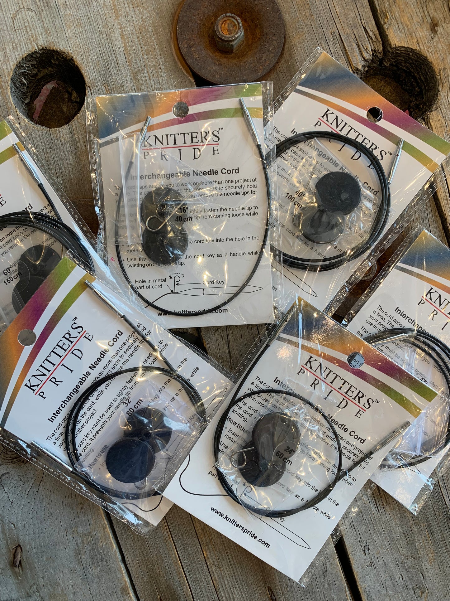 Knit Pro (Knitter’s Pride) - Câbles noirs pour aiguilles interchangeables / Interchangeable needle cord