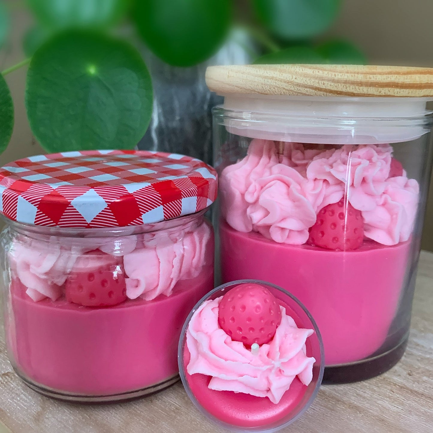 P’tite Fraise - Bougies de soya & cires à brûleur - Formats variés