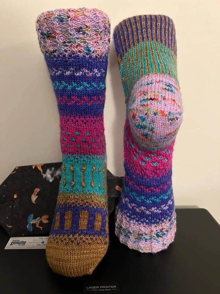 PATRON PDF Chaussettes Nouveau Monde