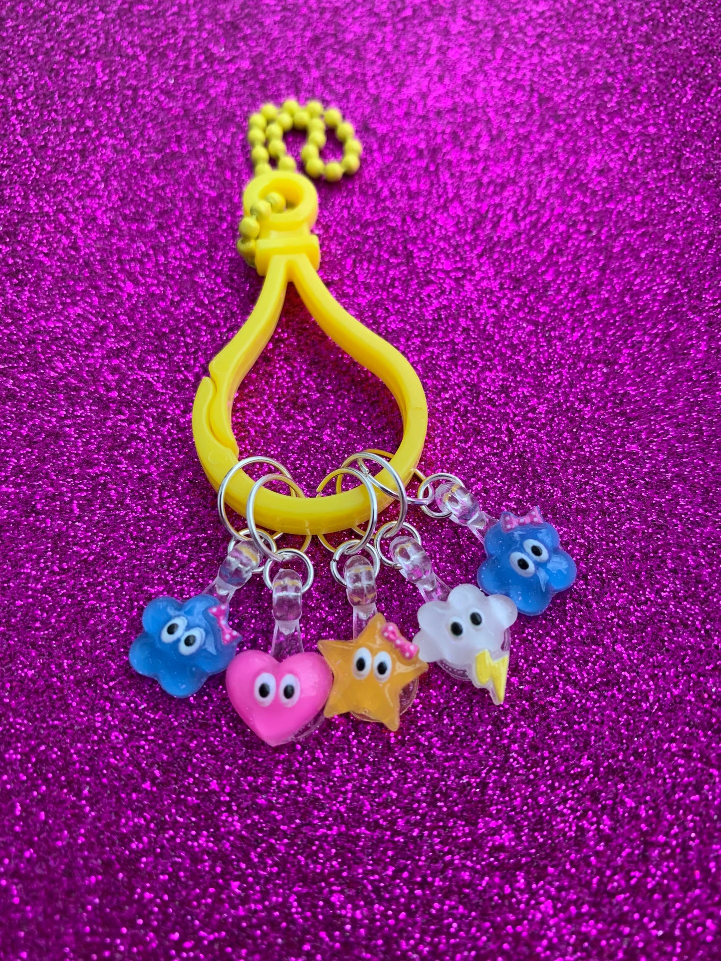 Marqueurs de mailles Nuages, coeurs, étoiles