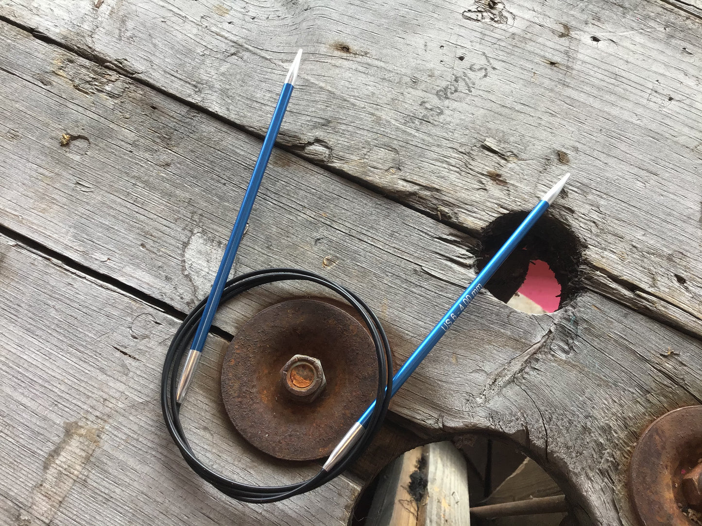 Knit Pro (Knitter’s Pride) - ZING - aiguilles circulaires fixes 40" en aluminium/ aluminum fixed circular