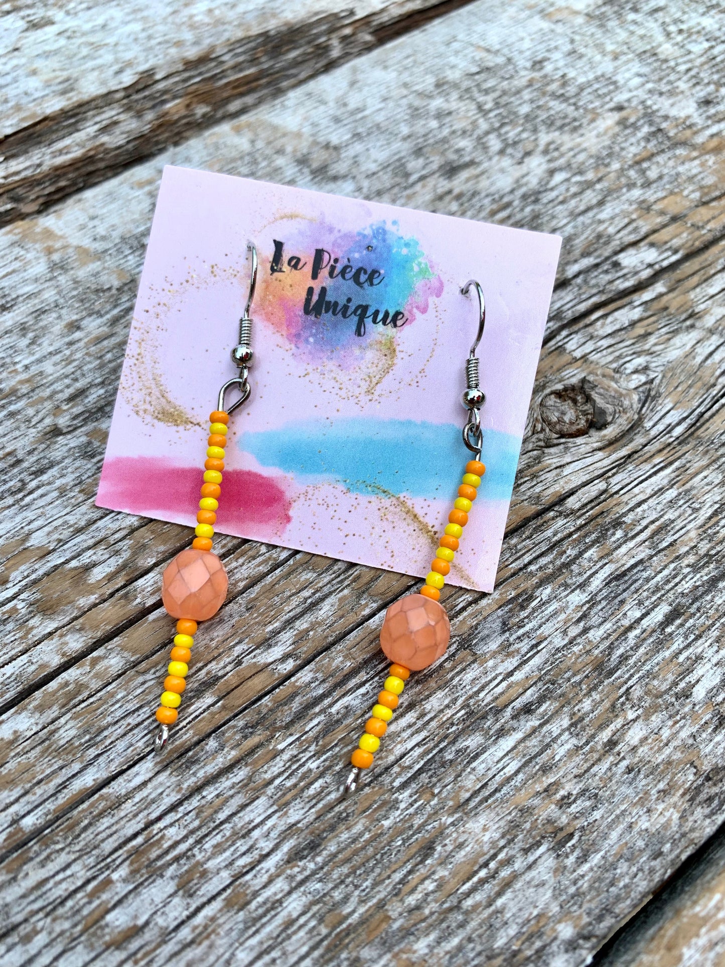 Boucles d’oreilles en perles - Longues (4,5cm & +) par La Pièce Unique