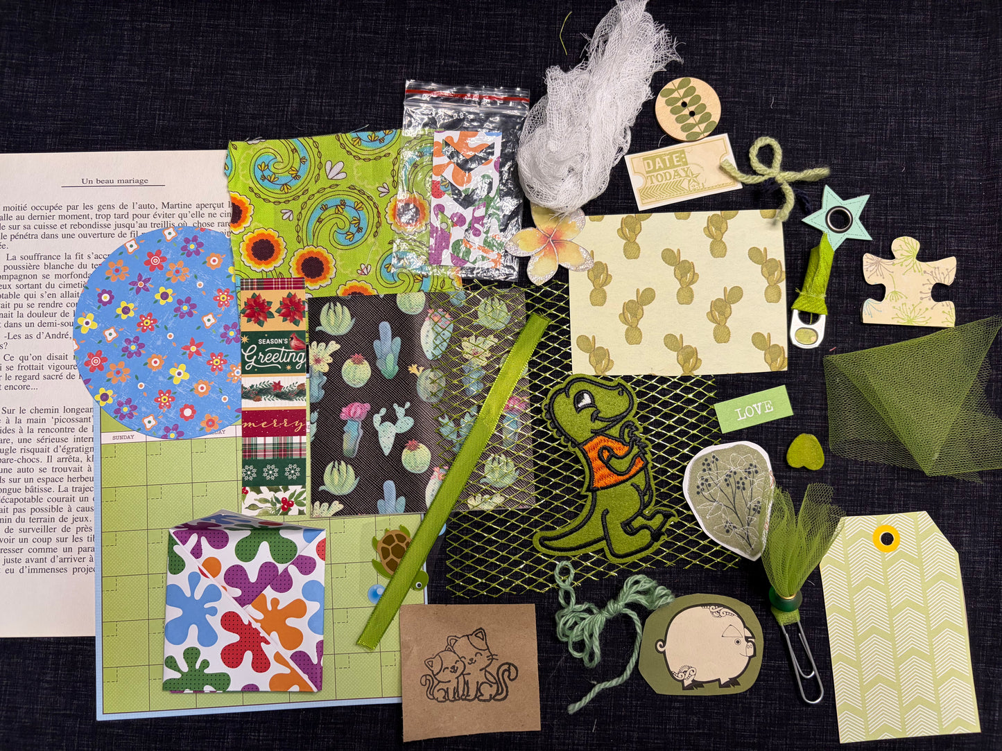 Ensemble de 30 items variés pour junk journal et +