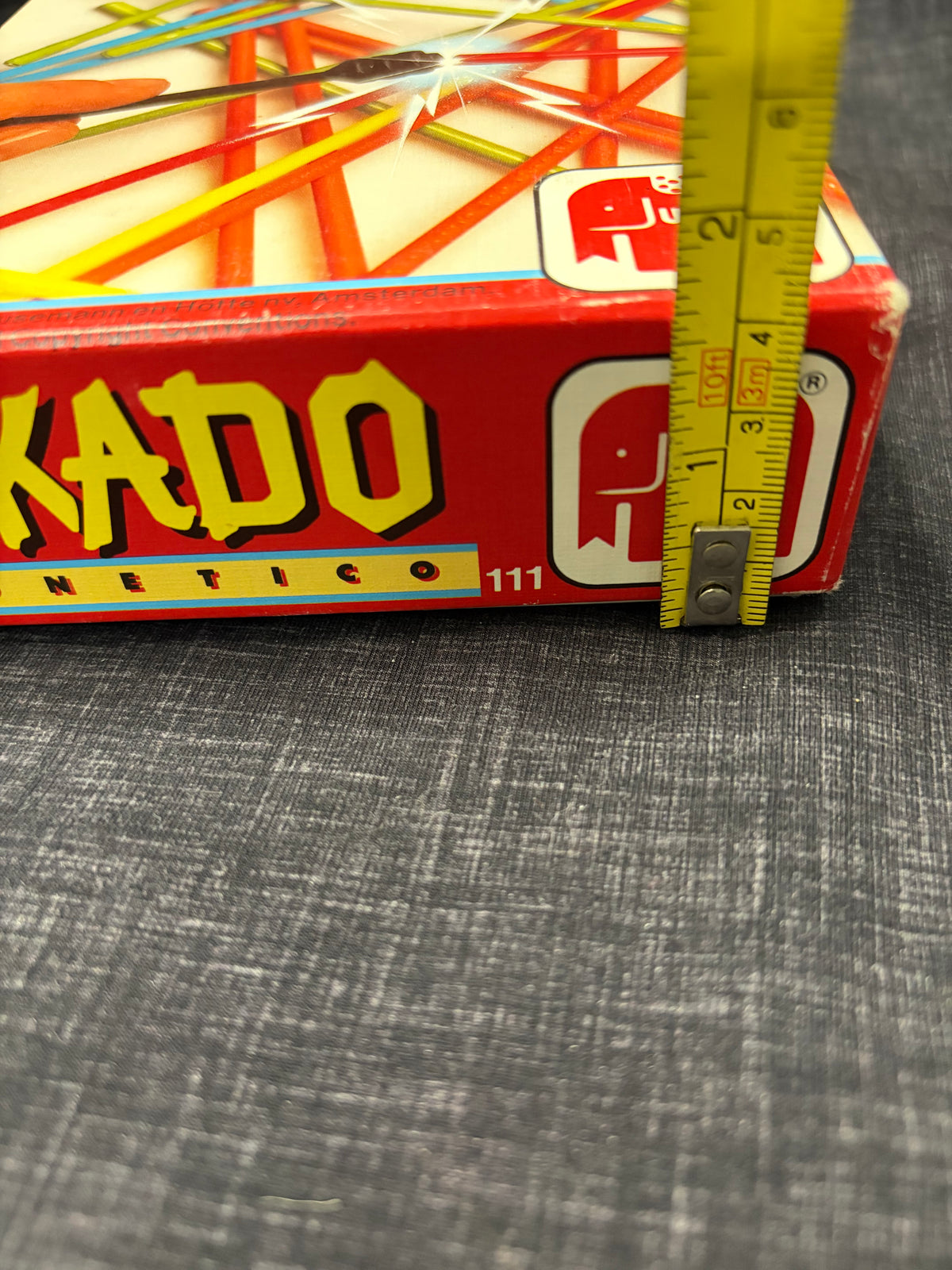 Mikado Magnetico Jumbo 1988 – Jeu vintage de bâtonnets magnétiques – Presque complet - 1 bâtonnet manquant