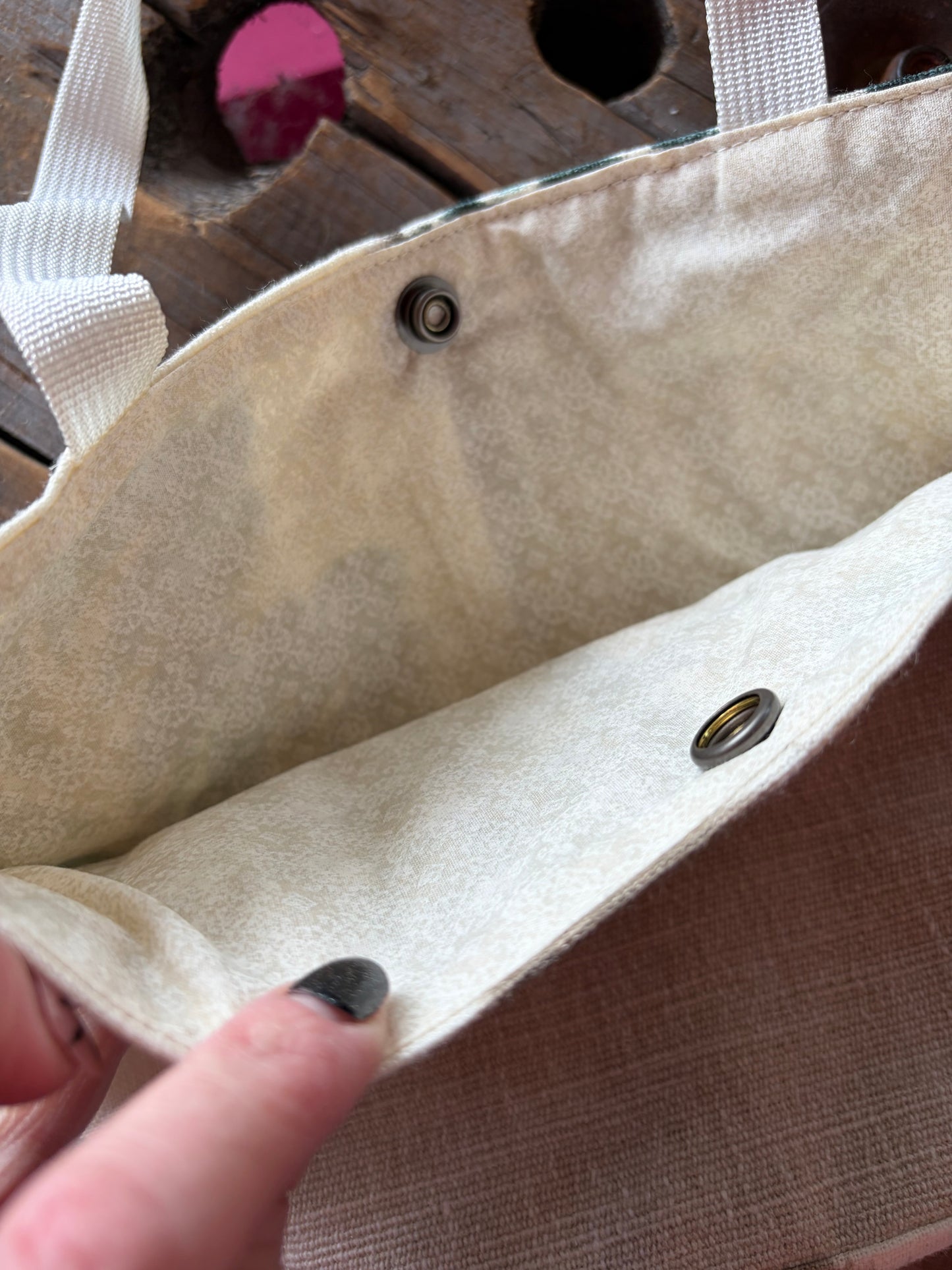 Sac à projet par Simone Gagné - Sable & Vert Étiquette Sewing Love studio
