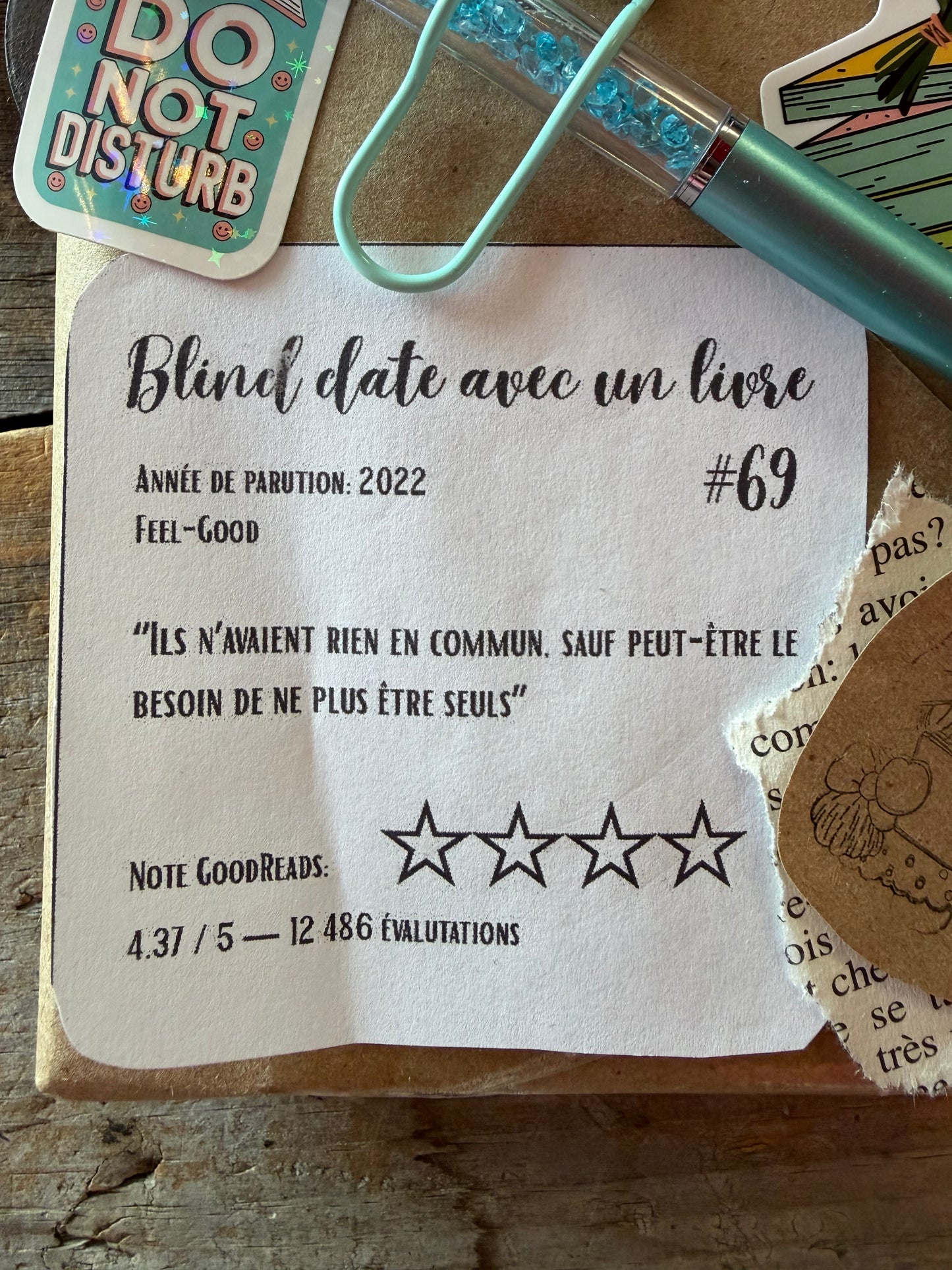 Blind date avec un Livre - #69