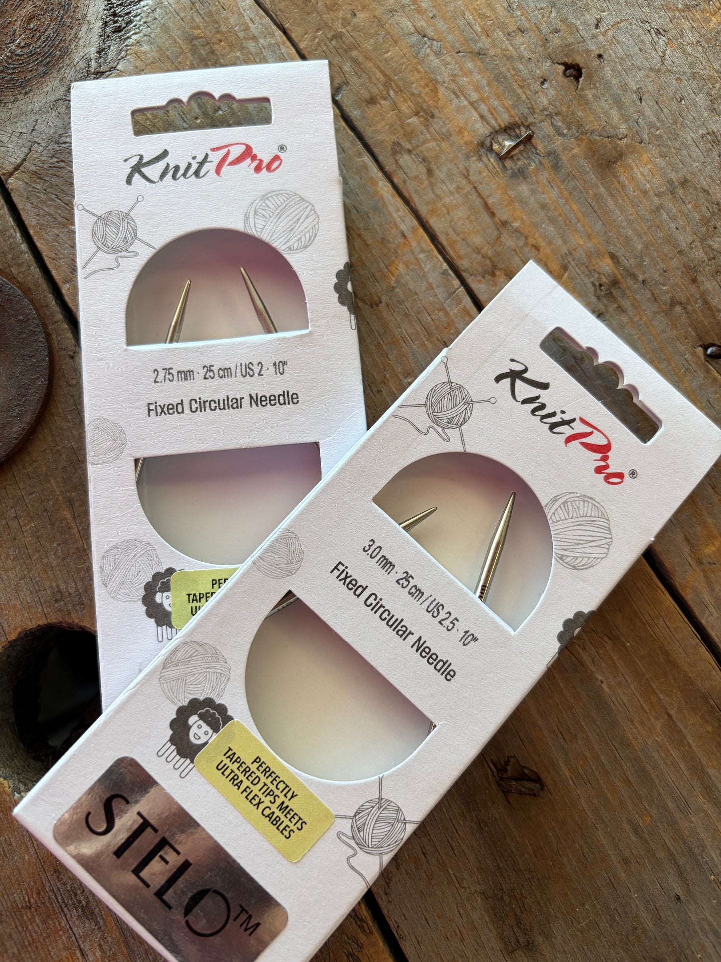 Knit Pro - STELO - Aiguilles Circulaires fixes 10’’ / 25cm