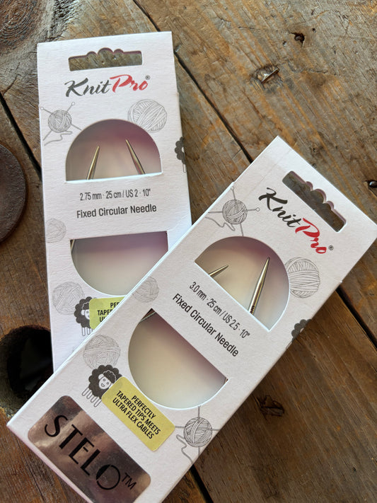 Knit Pro - STELO - Aiguilles Circulaires fixes 10’’ / 25cm
