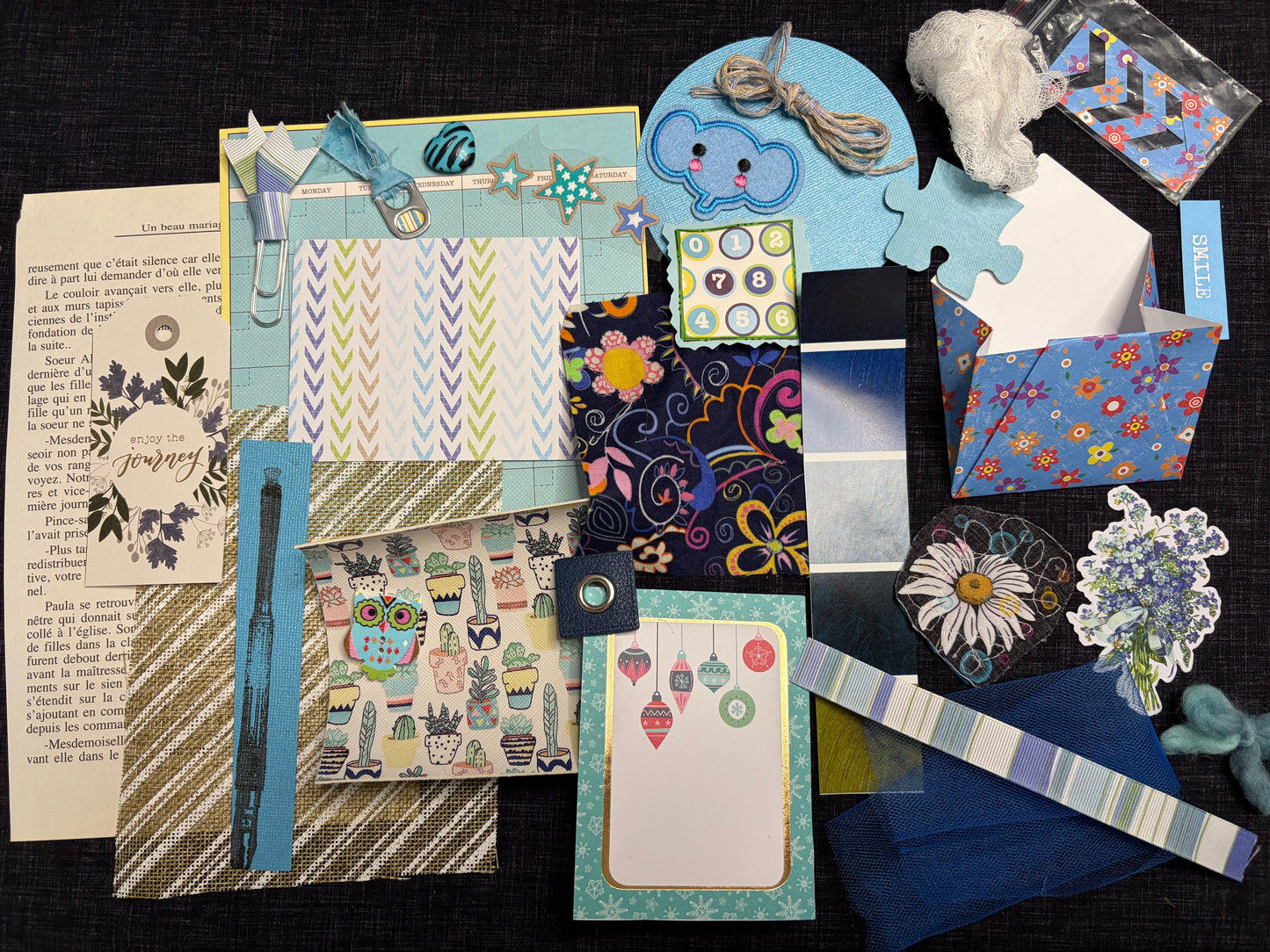 Ensemble de 30 items variés pour junk journal et +