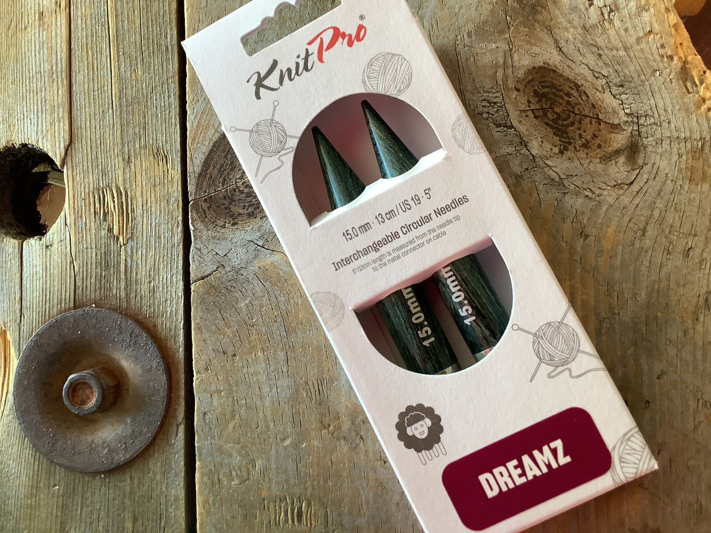 Knit Pro-  Dreamz pointes d’aiguilles circulaires interchangeables en bois / Interchangeable needle tips, wood