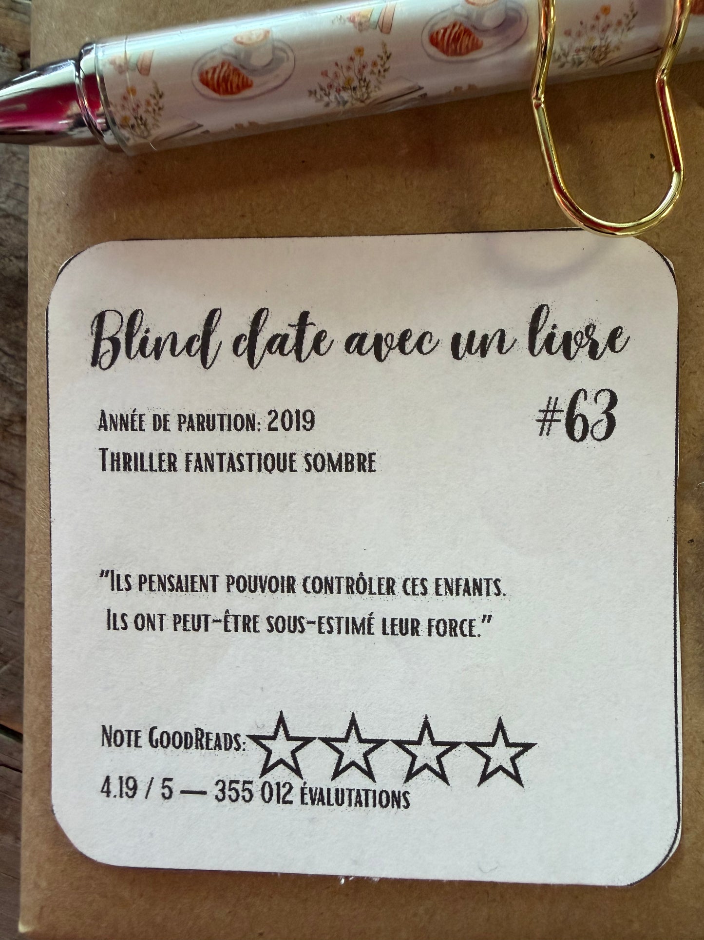 Blind date avec un Livre - #63