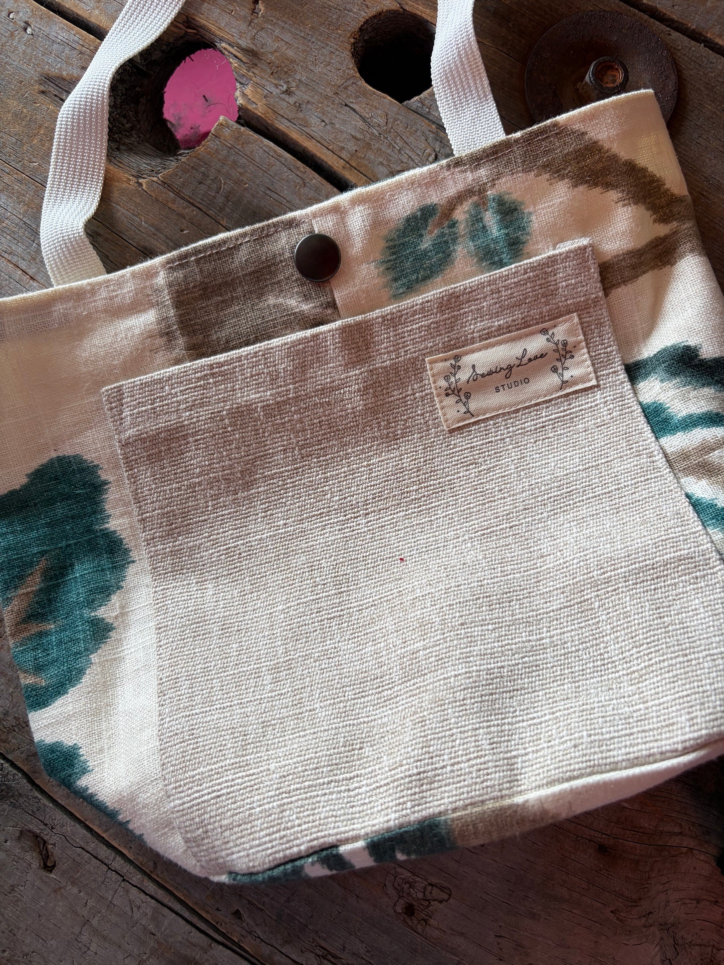 Sac à projet par Simone Gagné - Sable & Vert Étiquette Sewing Love studio