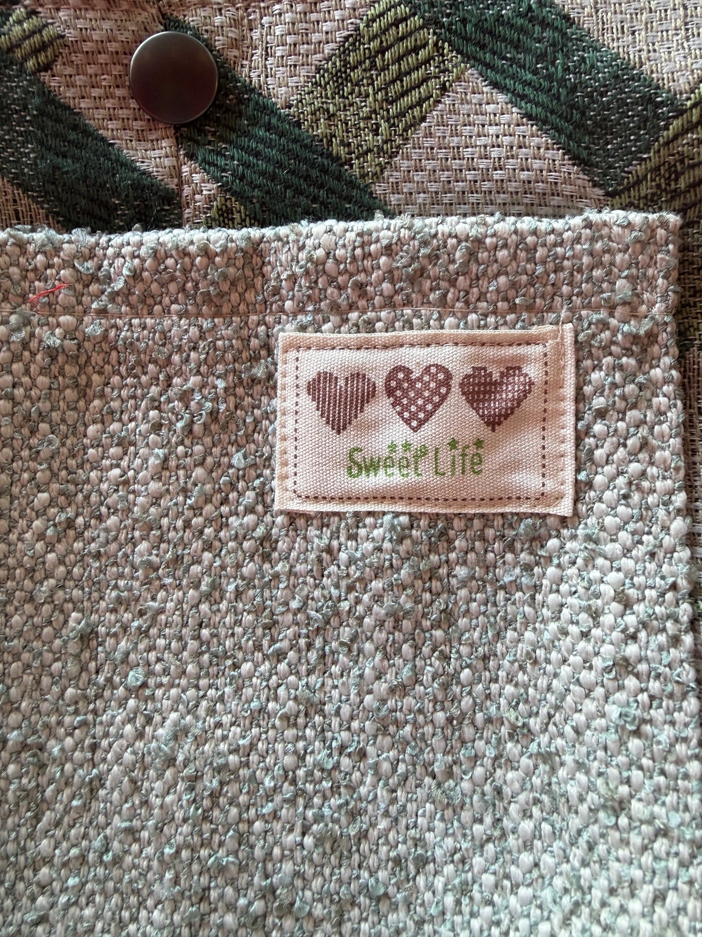 Sac à projet par Simone Gagné - Vert Étiquette Sweet Life