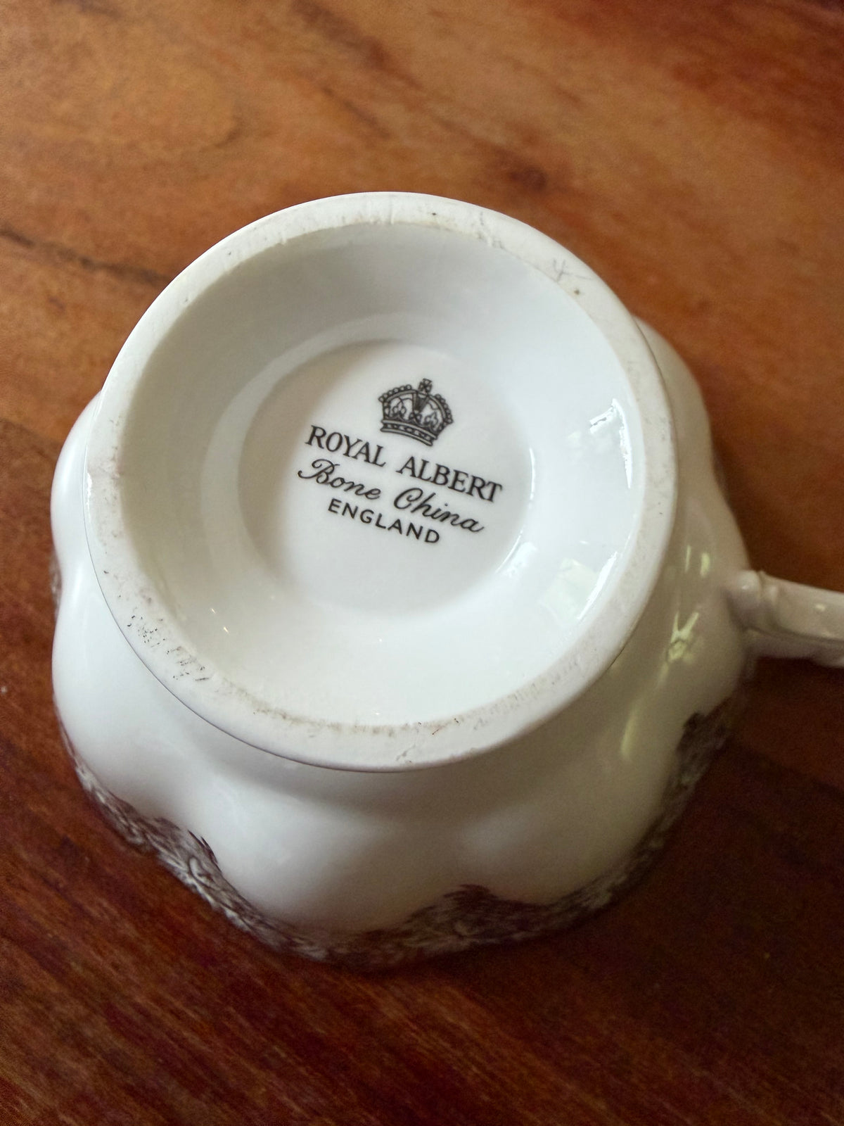 Tasse à thé vintage Royal Albert Silver Grapes, Bone China England, raisins argentés, tasse seule sans soucoupe