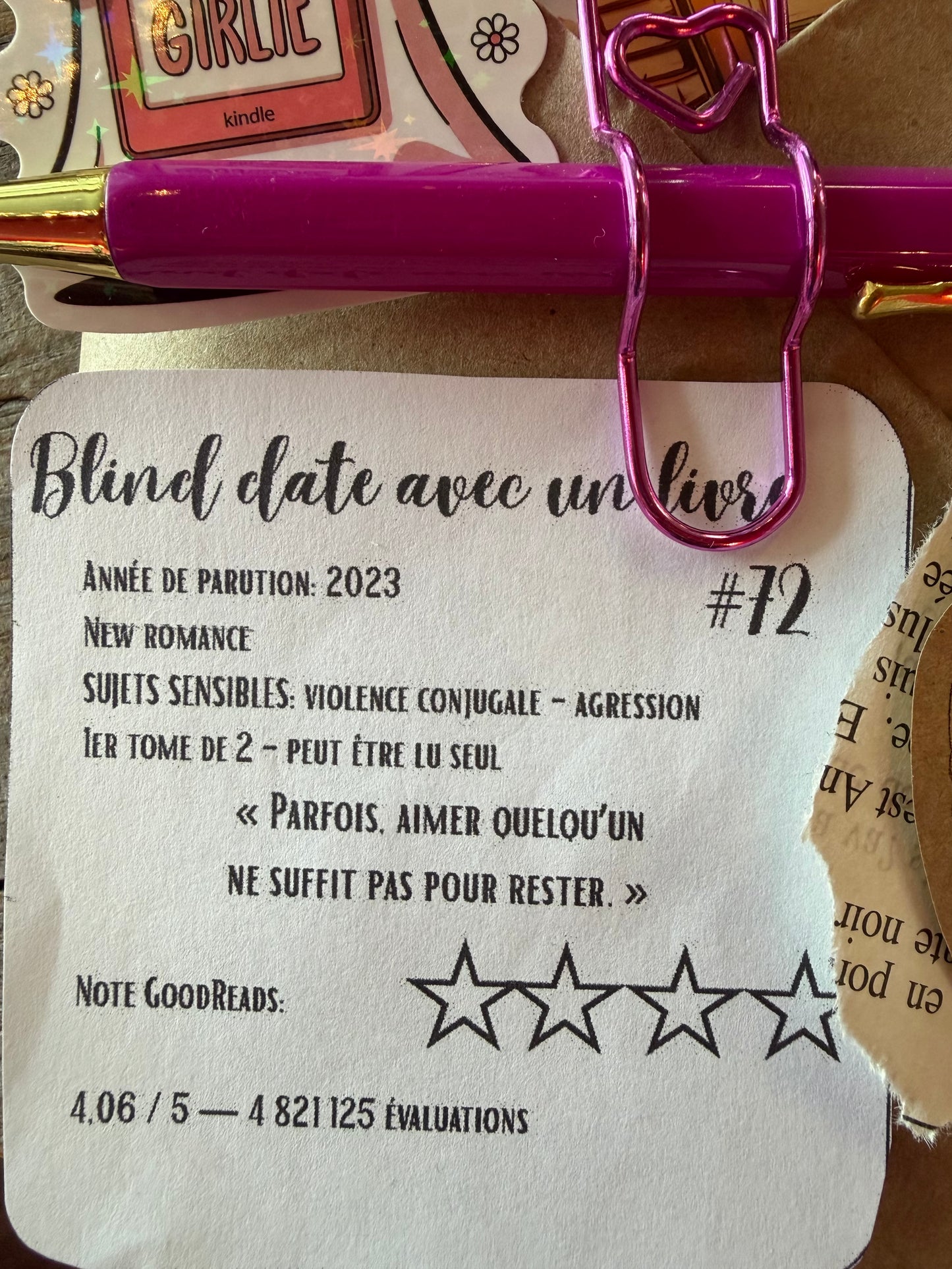 Blind date avec un Livre - #72