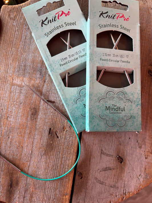 Knit Pro - Mindful - Aiguilles Circulaires fixes 10’’ / 25 cm